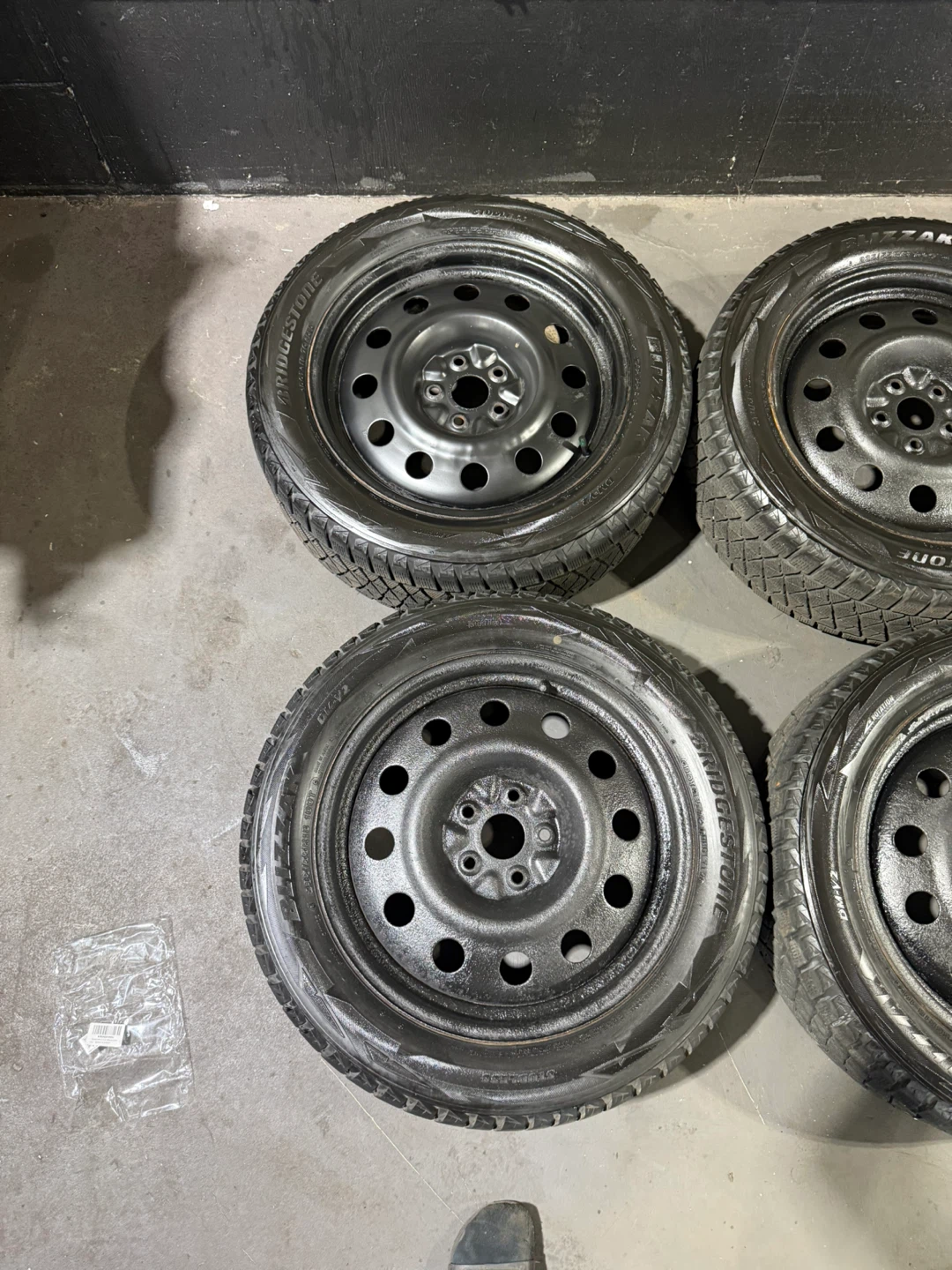 235/55R18  Winter Tires on Steel Rims – 5x114.3 – DOT 2019 - photo 2