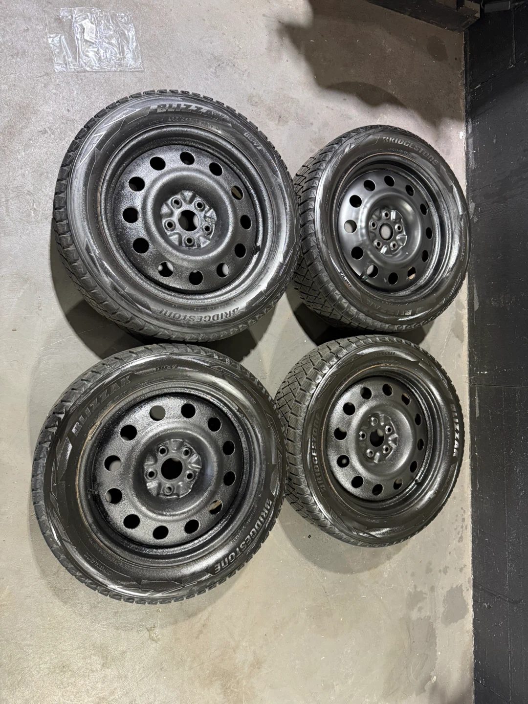 235/55R18  Winter Tires on Steel Rims – 5x114.3 – DOT 2019
