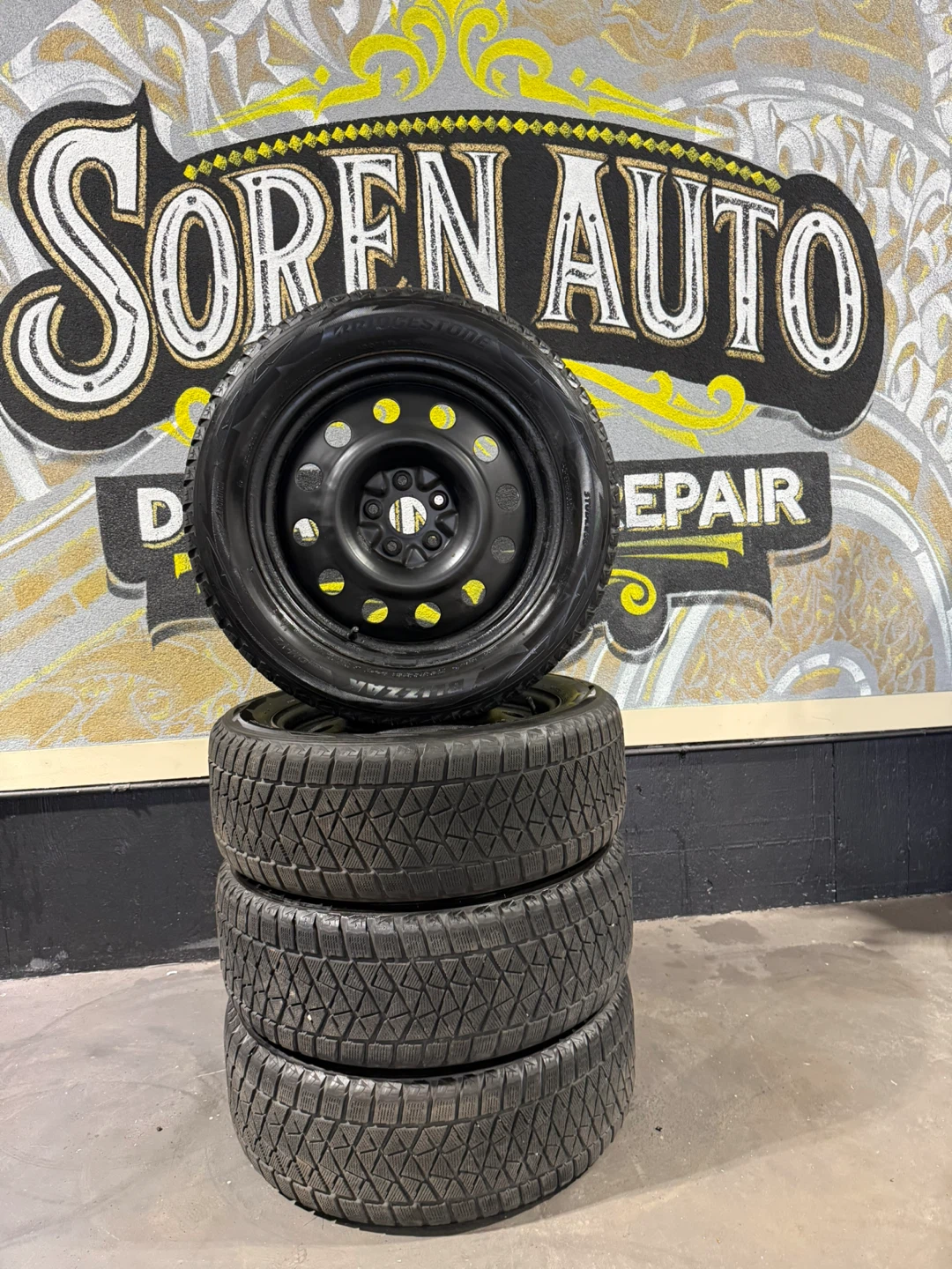 235/55R18  Winter Tires on Steel Rims – 5x114.3 – DOT 2019 - photo 4