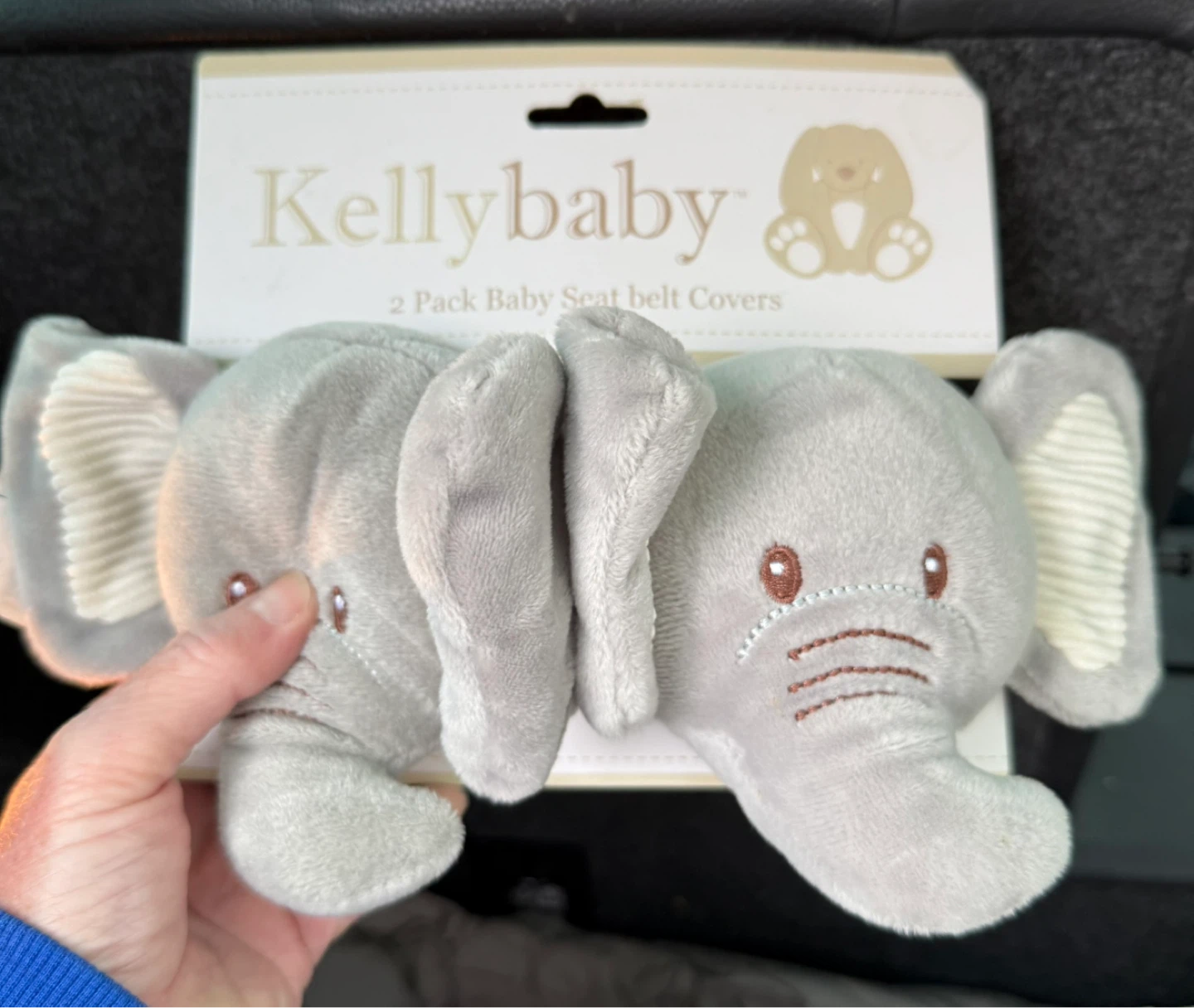 Kellybaby 2 Pack Elephant Baby Seat Belt Covers