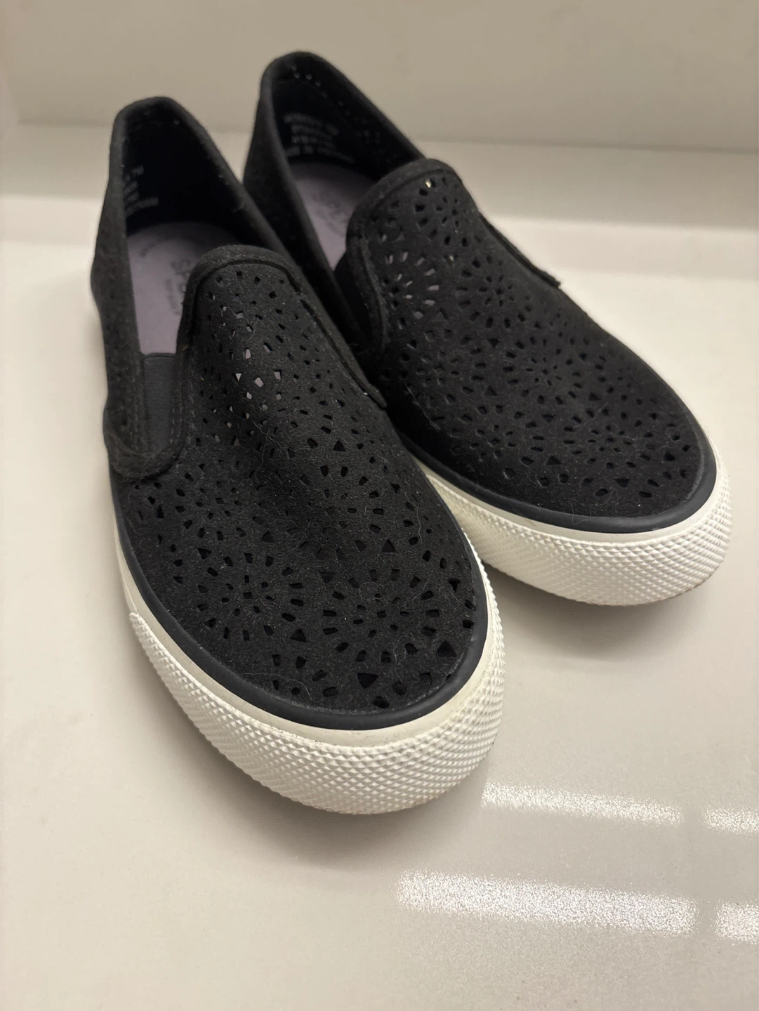 Sperry Women's Black Slip-On Sneakers - Size 7 - photo 2