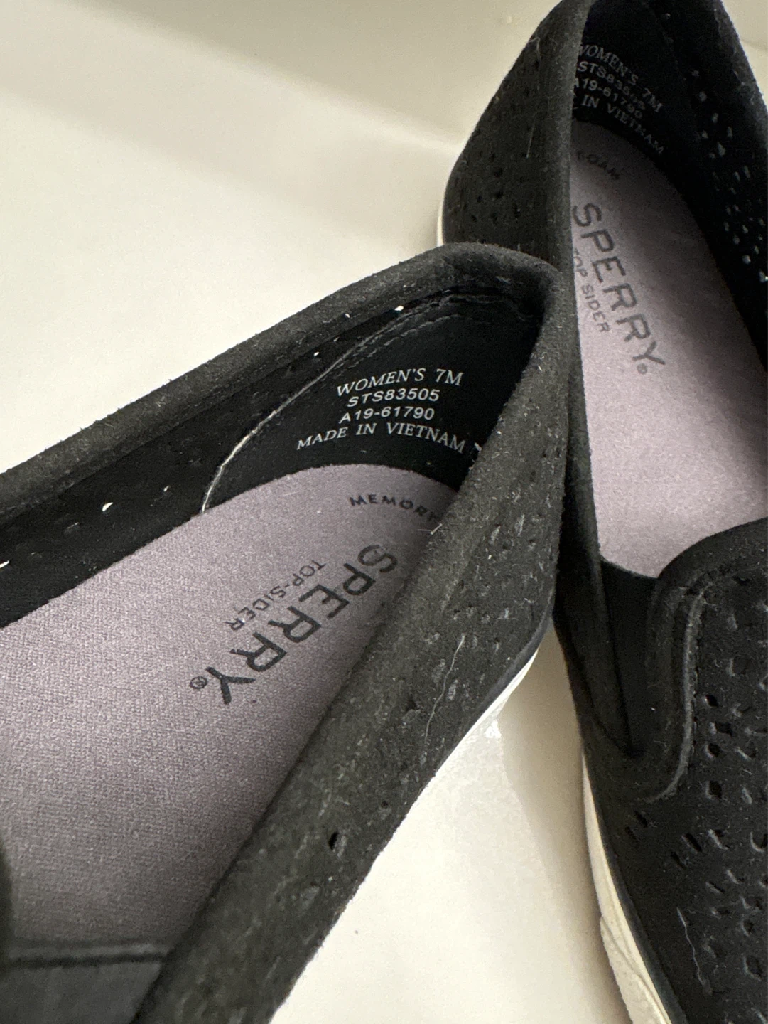 Sperry Women's Black Slip-On Sneakers - Size 7 - photo 3