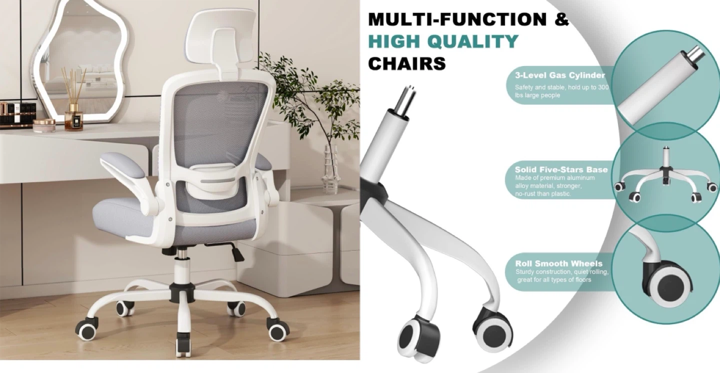 Ergonomic Office Chair w/ Adjustable Lumbar Support - photo 4
