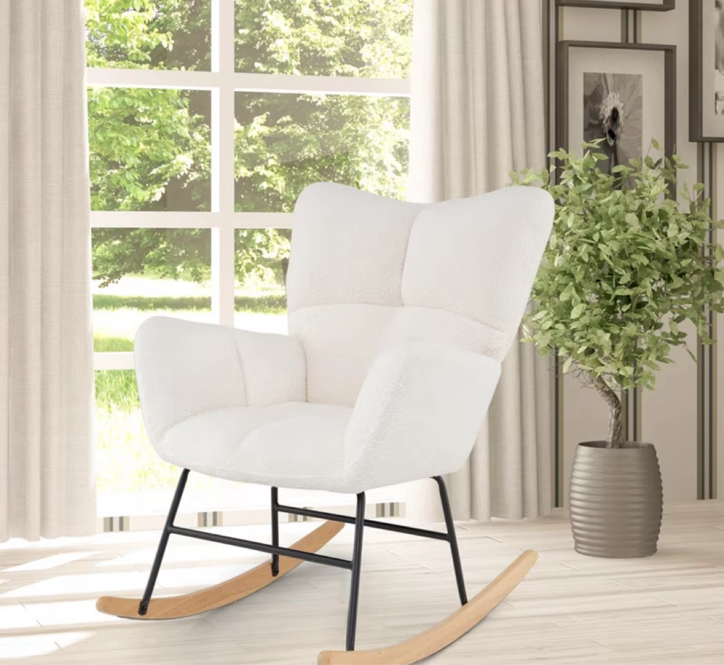 White Rocking Chair