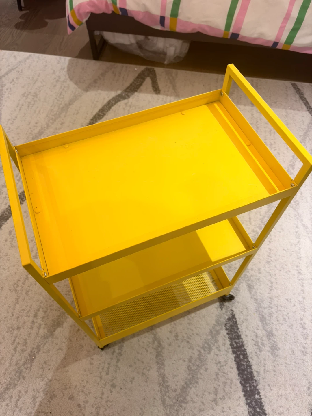 Ikea rolling utility cart yellow
