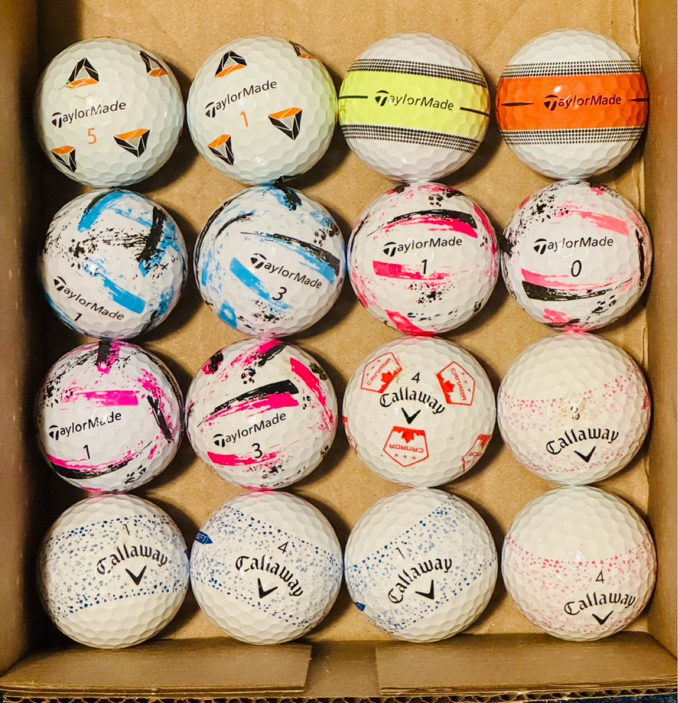 MINT PREMIUM GOLF BALL LOT – 16 BALLS