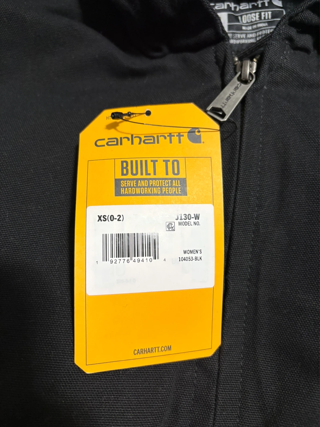 Carhartt J130-W Washed Duck Insulated Active Jacket - XS (Black) - photo 2