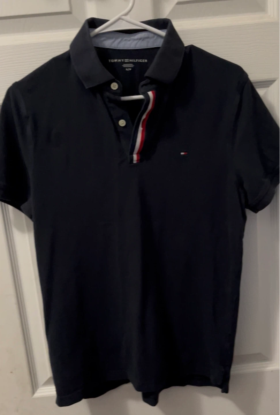 Tommy Hilfiger Navy Blue Short Sleeve Polo Shirt