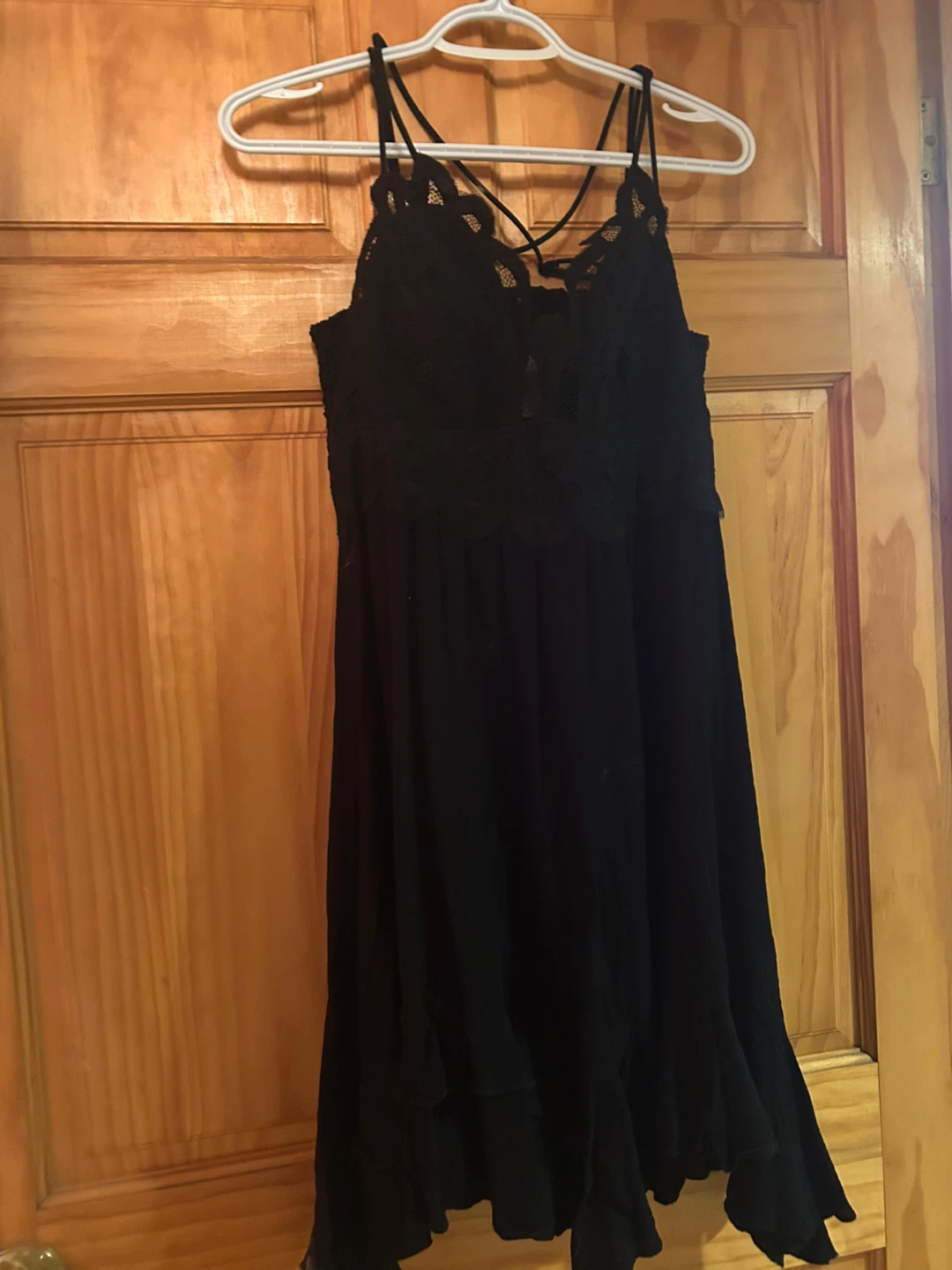 Black Lace Cami Dress