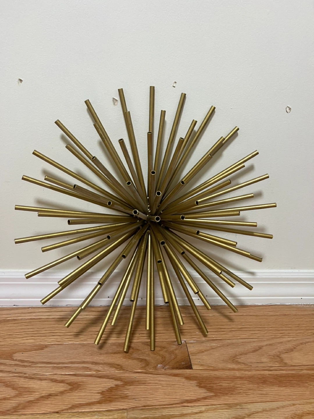 Modern Gold Metal Wall Sculptures – Set of 3 – $40 - photo 4