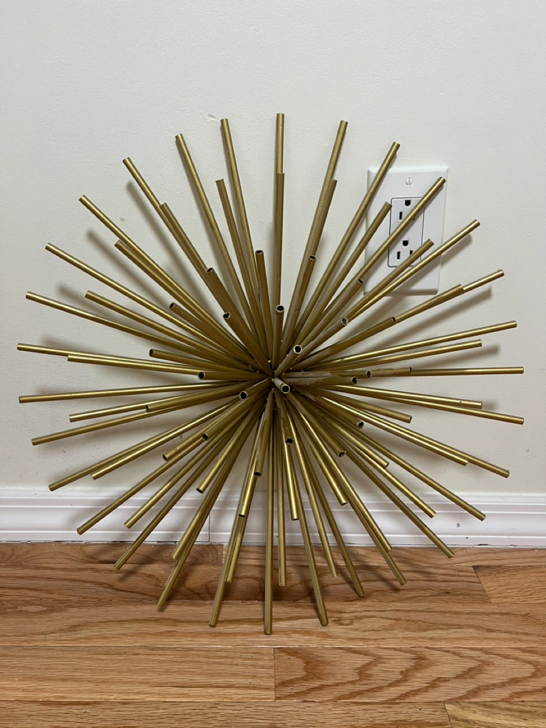 Modern Gold Metal Wall Sculptures – Set of 3 – $40 - photo 3