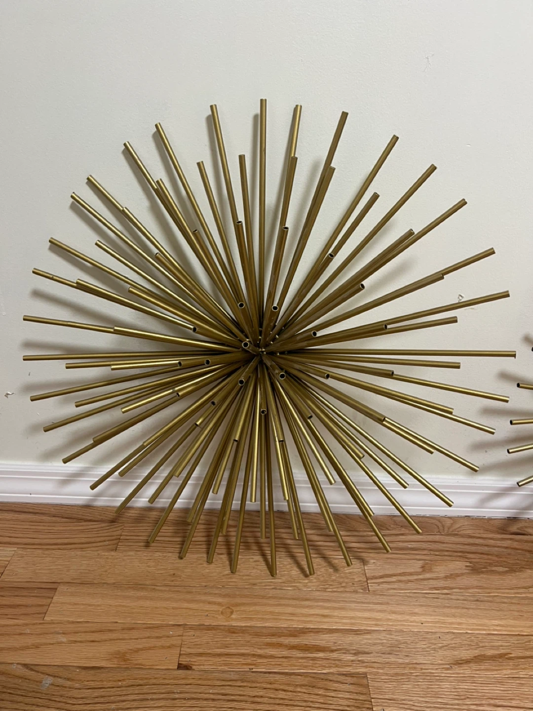 Modern Gold Metal Wall Sculptures – Set of 3 – $40 - photo 2