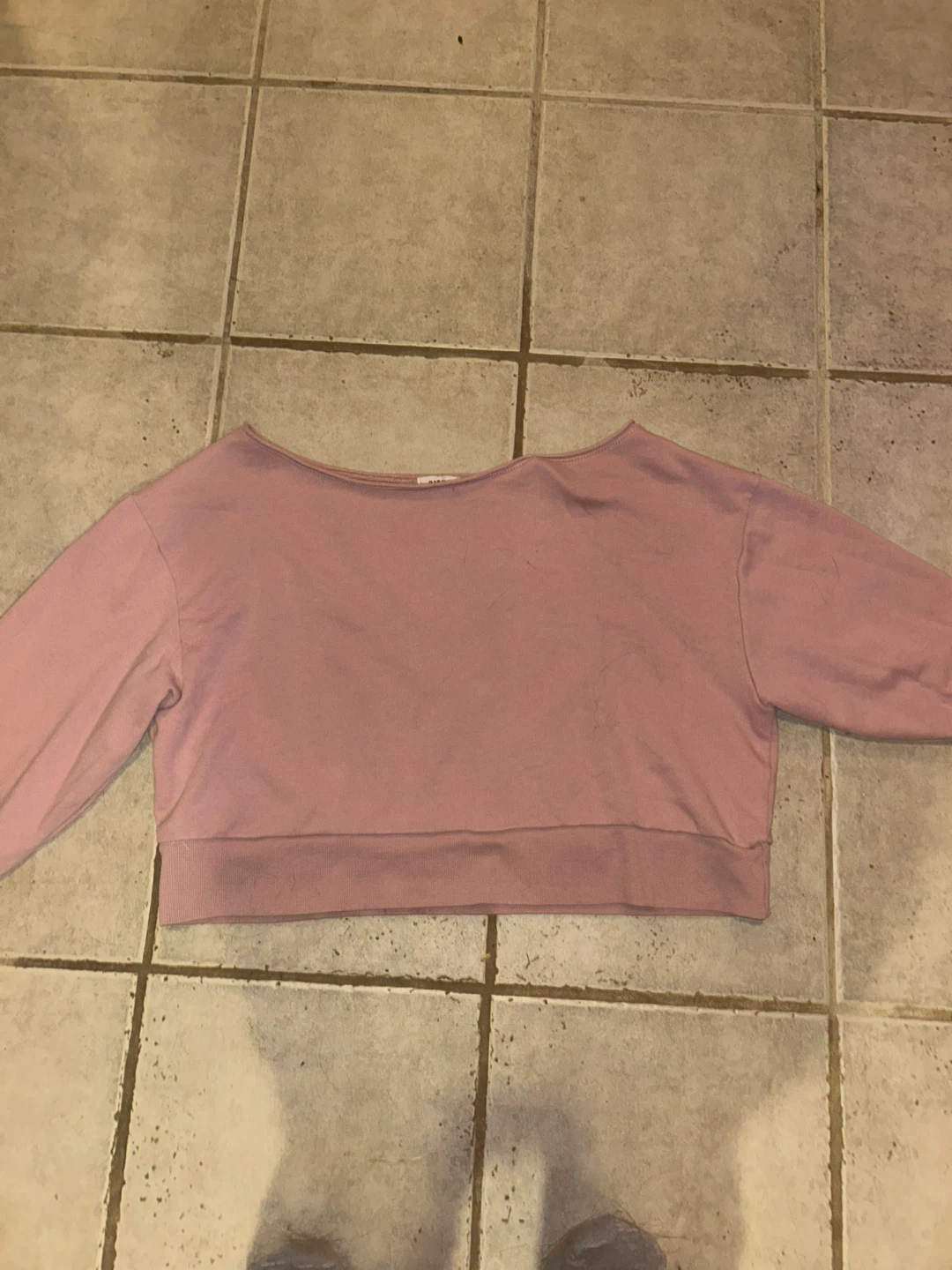 Pink Crewneck Sweatshirt Garage