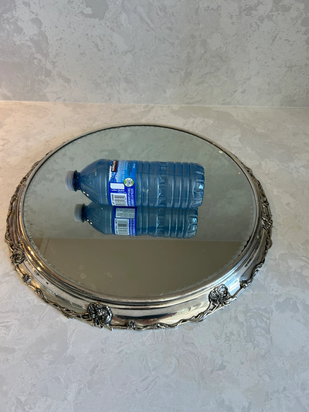 Ornate Silver plate runner Mirror - photo 4