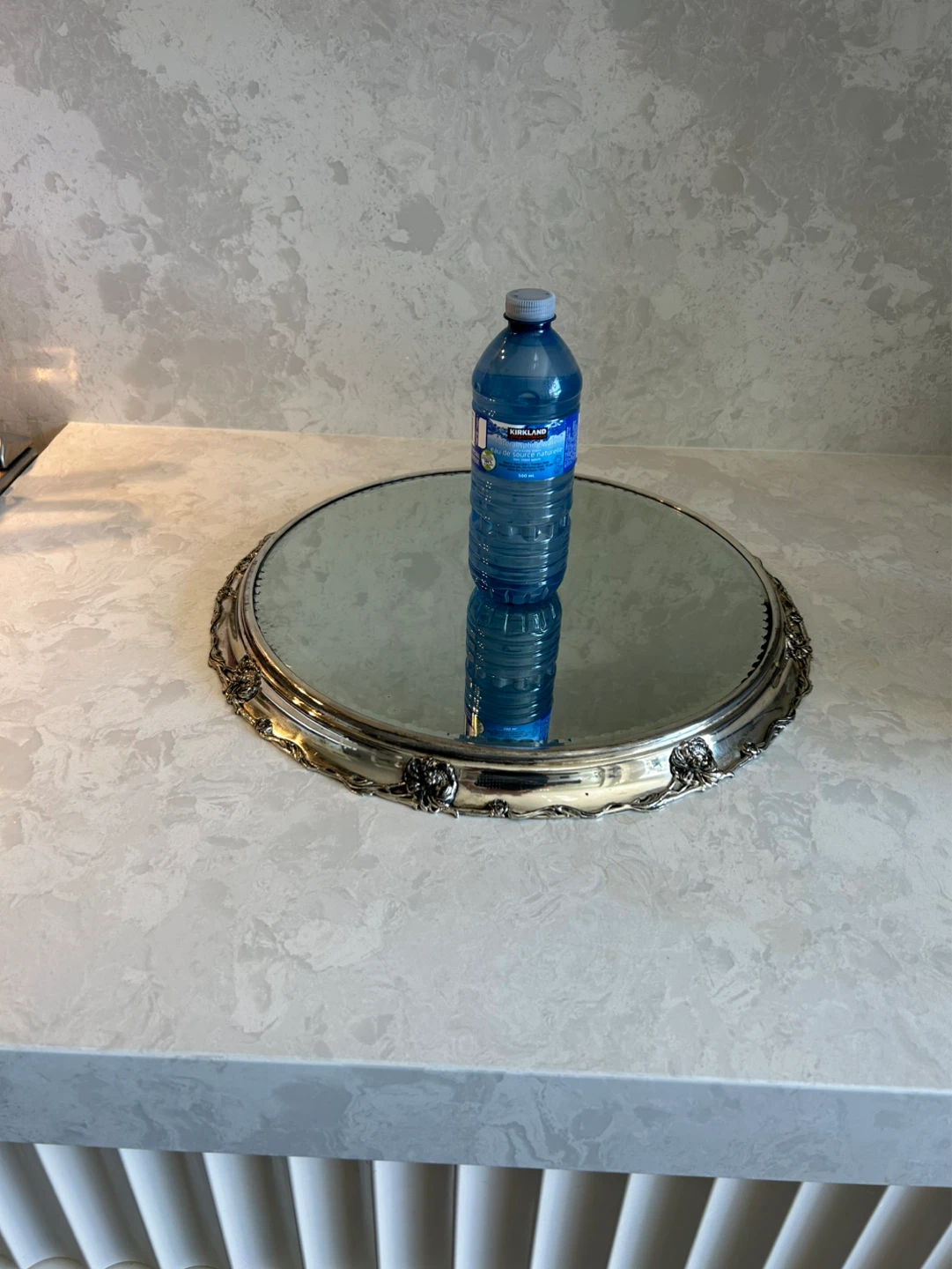 Ornate Silver plate runner Mirror - photo 3