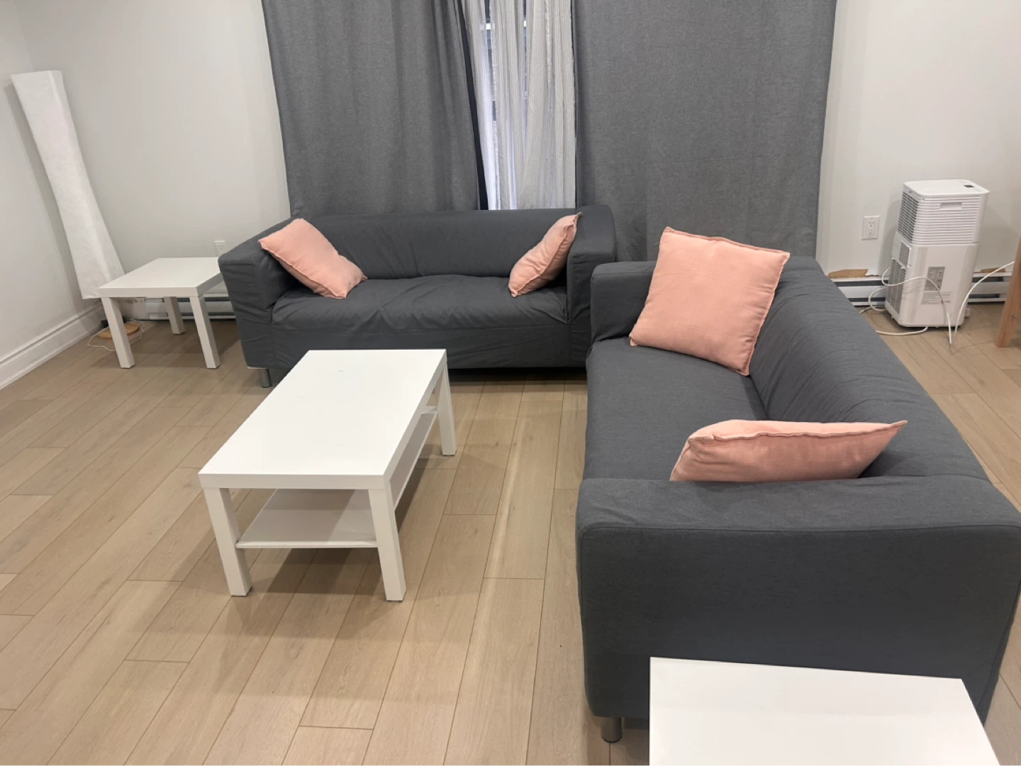 IKEA Klippan Loveseat Sofa - Dark Grey