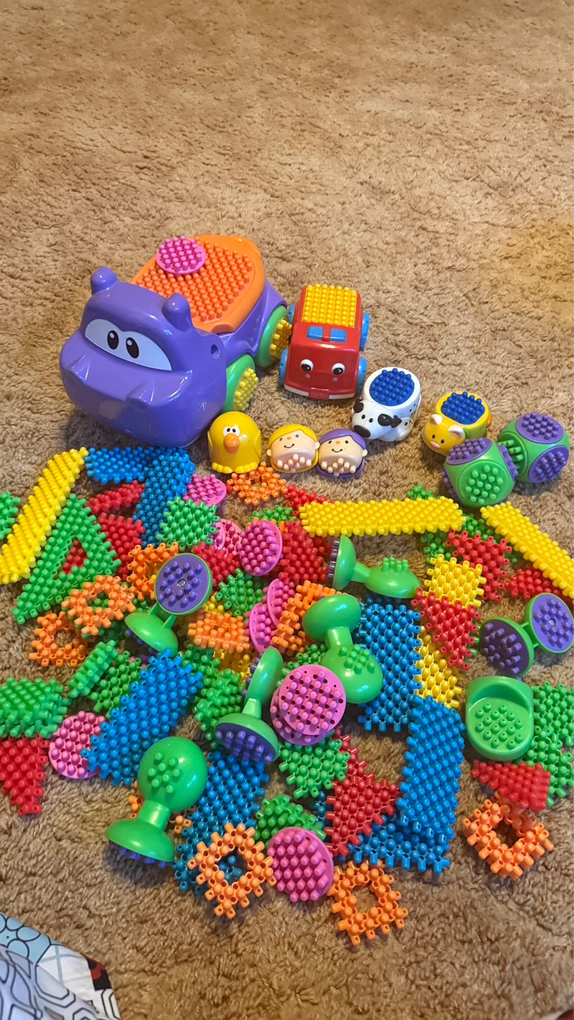 Child's Building Block Toy Set
