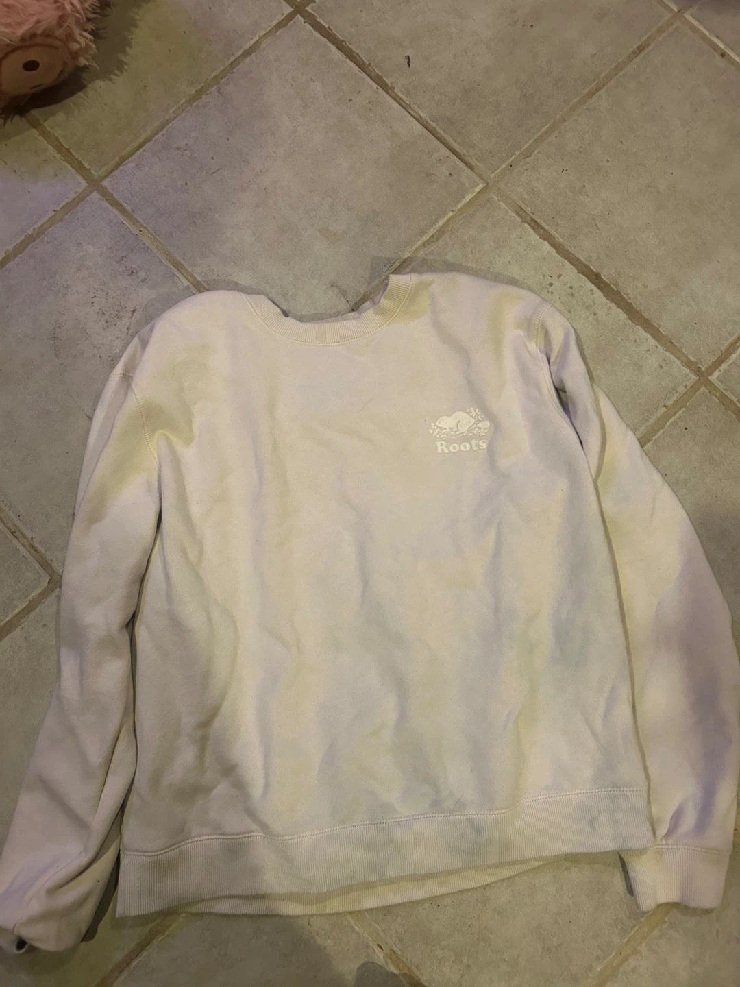 Roots Crewneck Sweatshirt - Baby pink - Size L