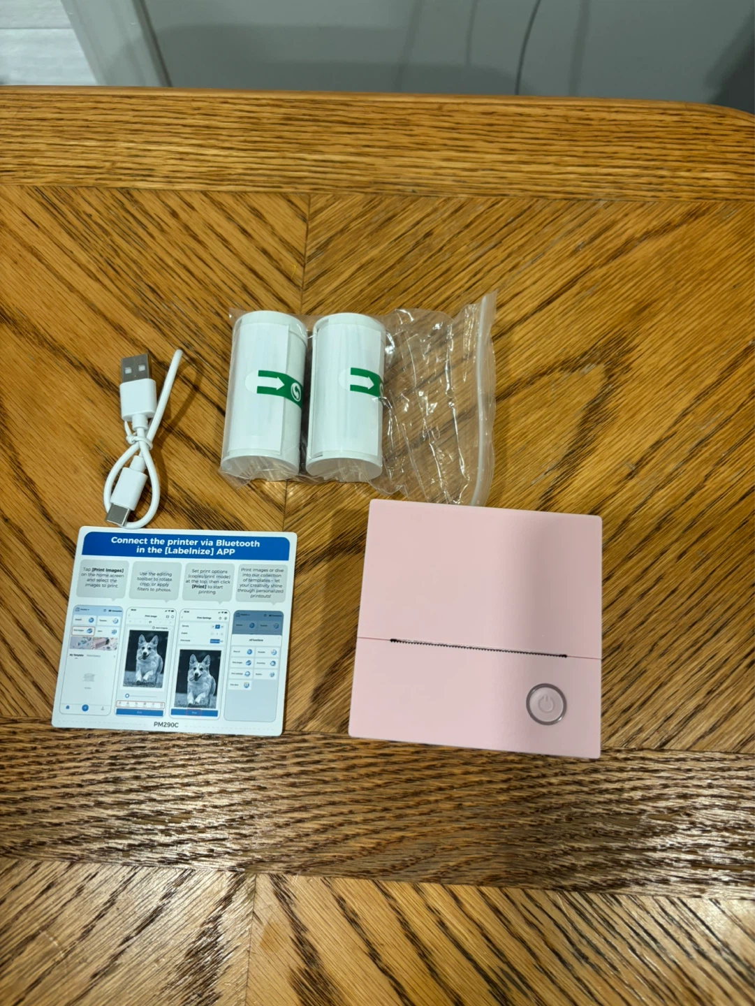 Brand new open box Pink Portable Mini Printer - photo 3