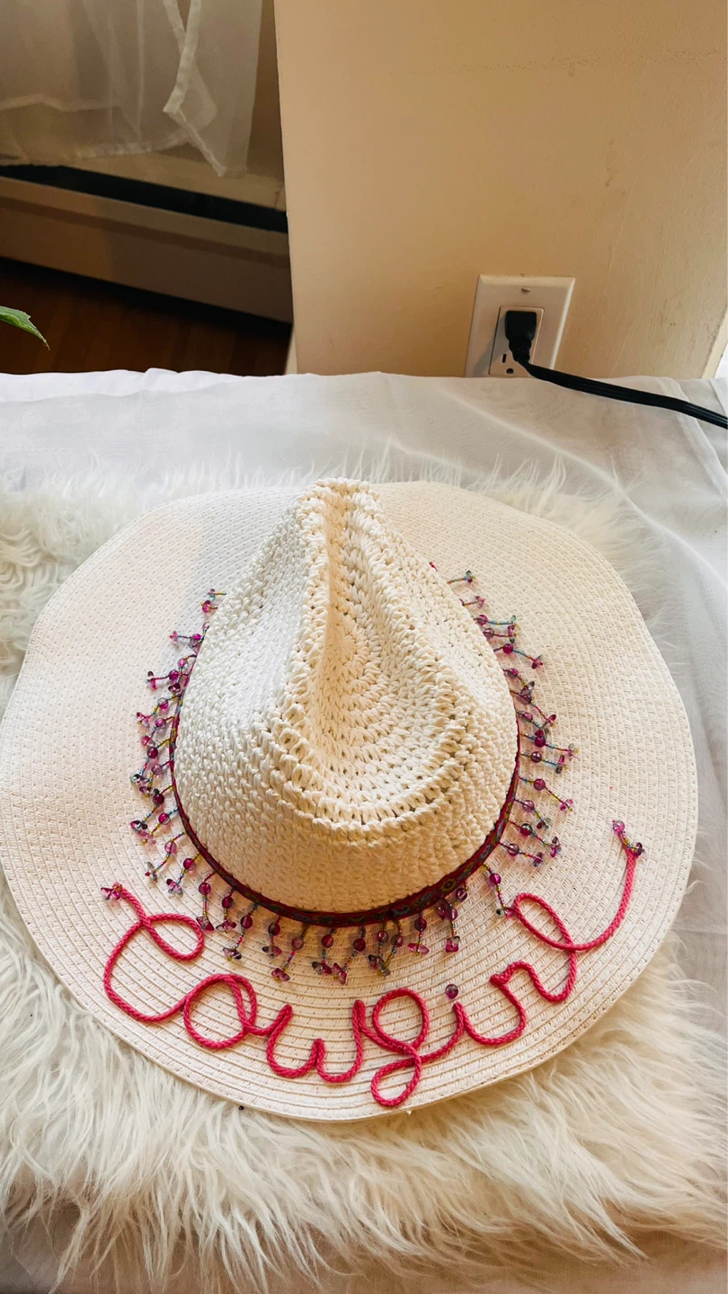 Handmade Cowgirl Festival Hat – $15