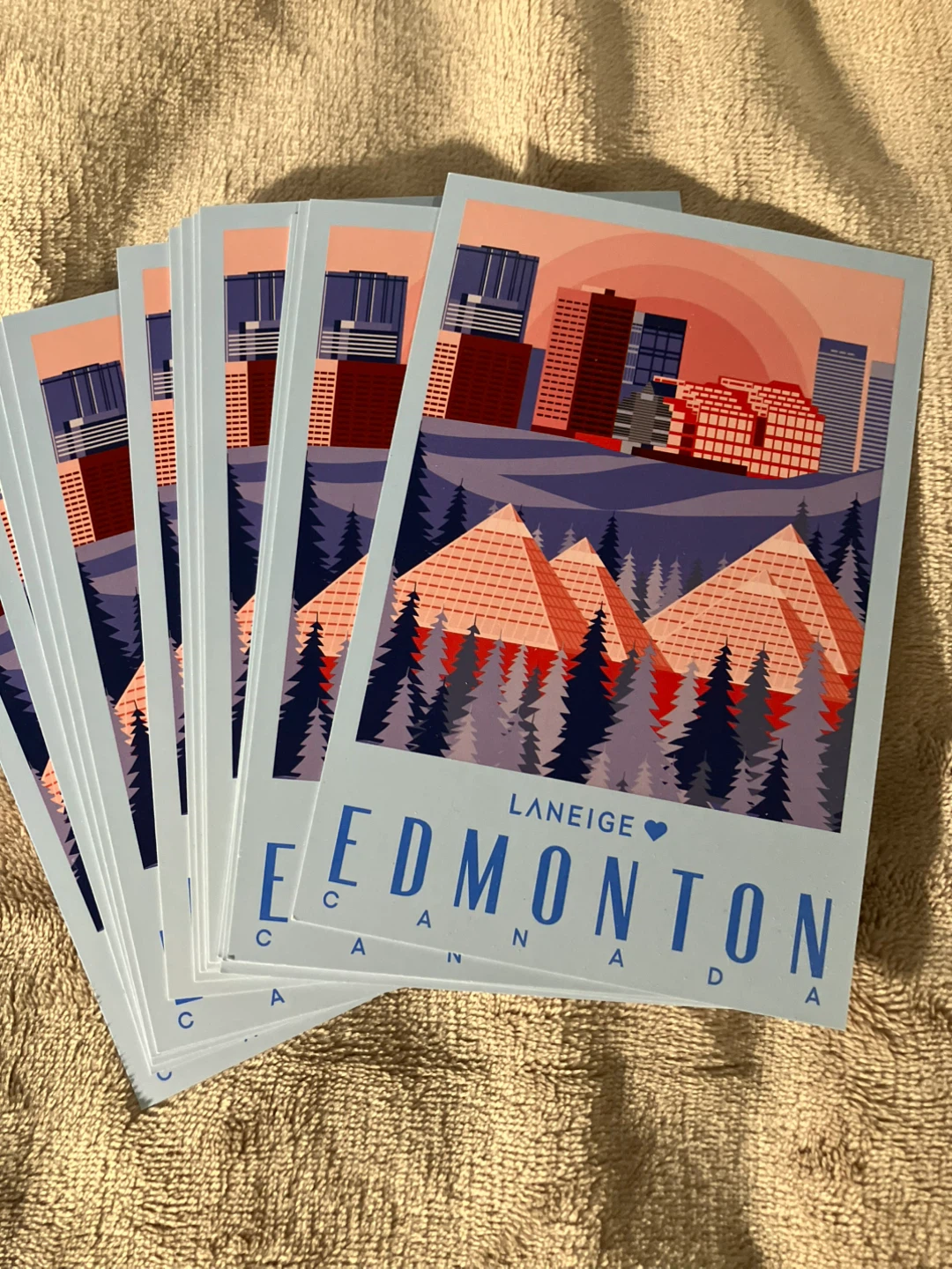 Laneige Edmonton Canada Postcards