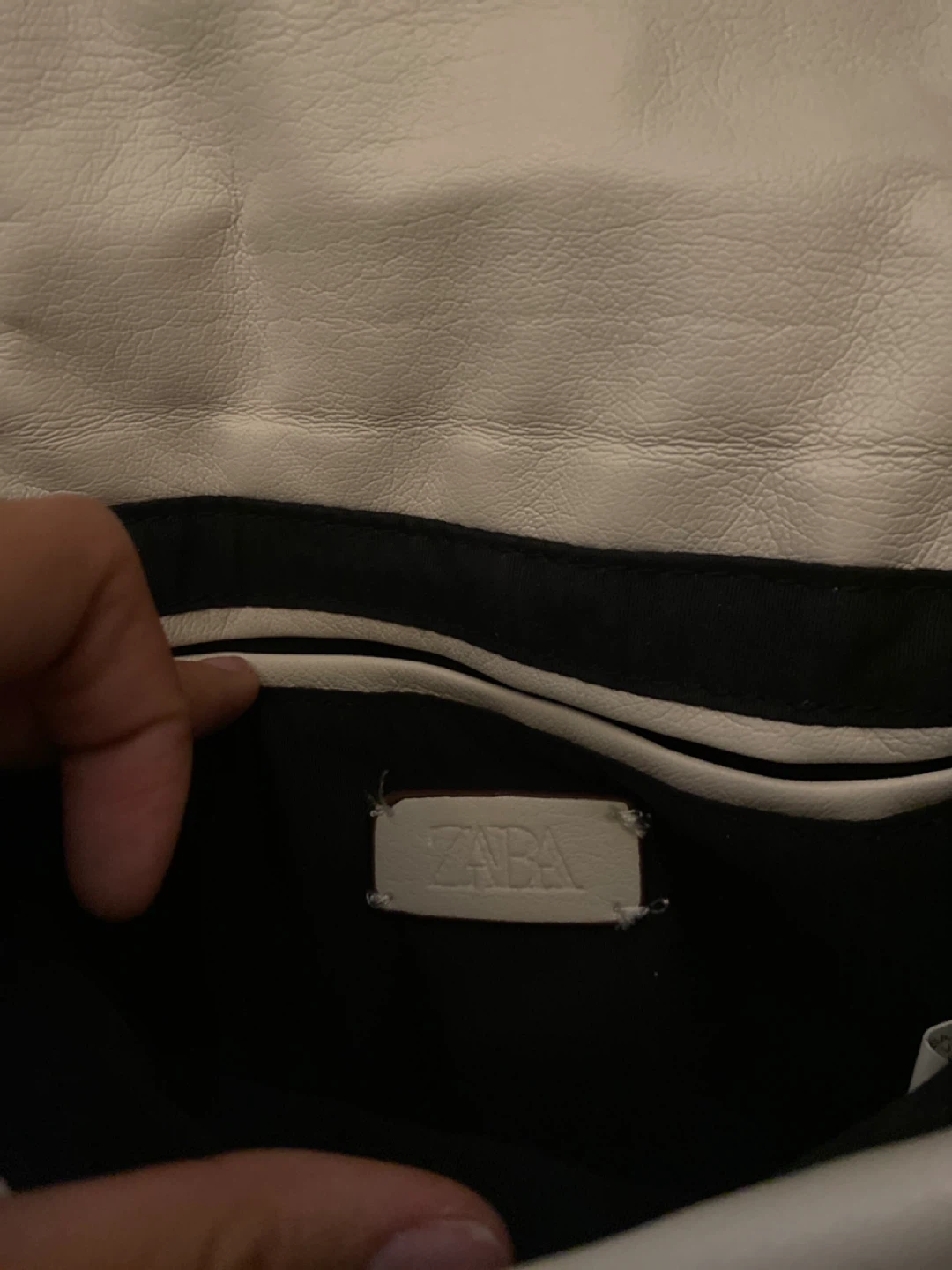 White Fanny Pack with Leather Accents - photo 2