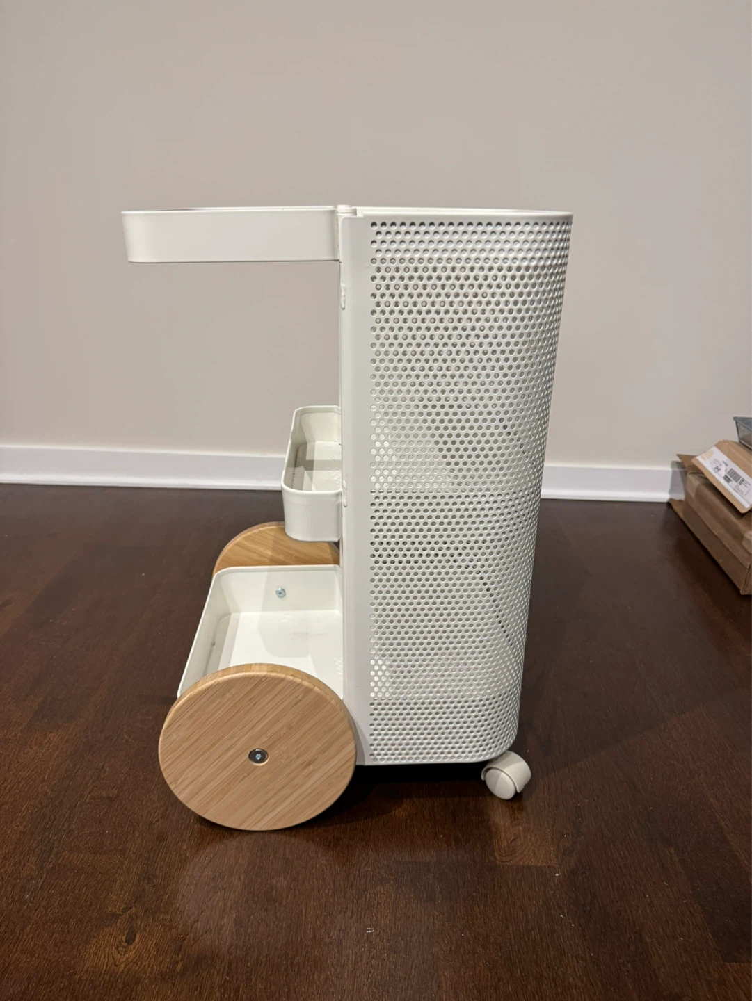 IKEA White Rolling Utility Cart