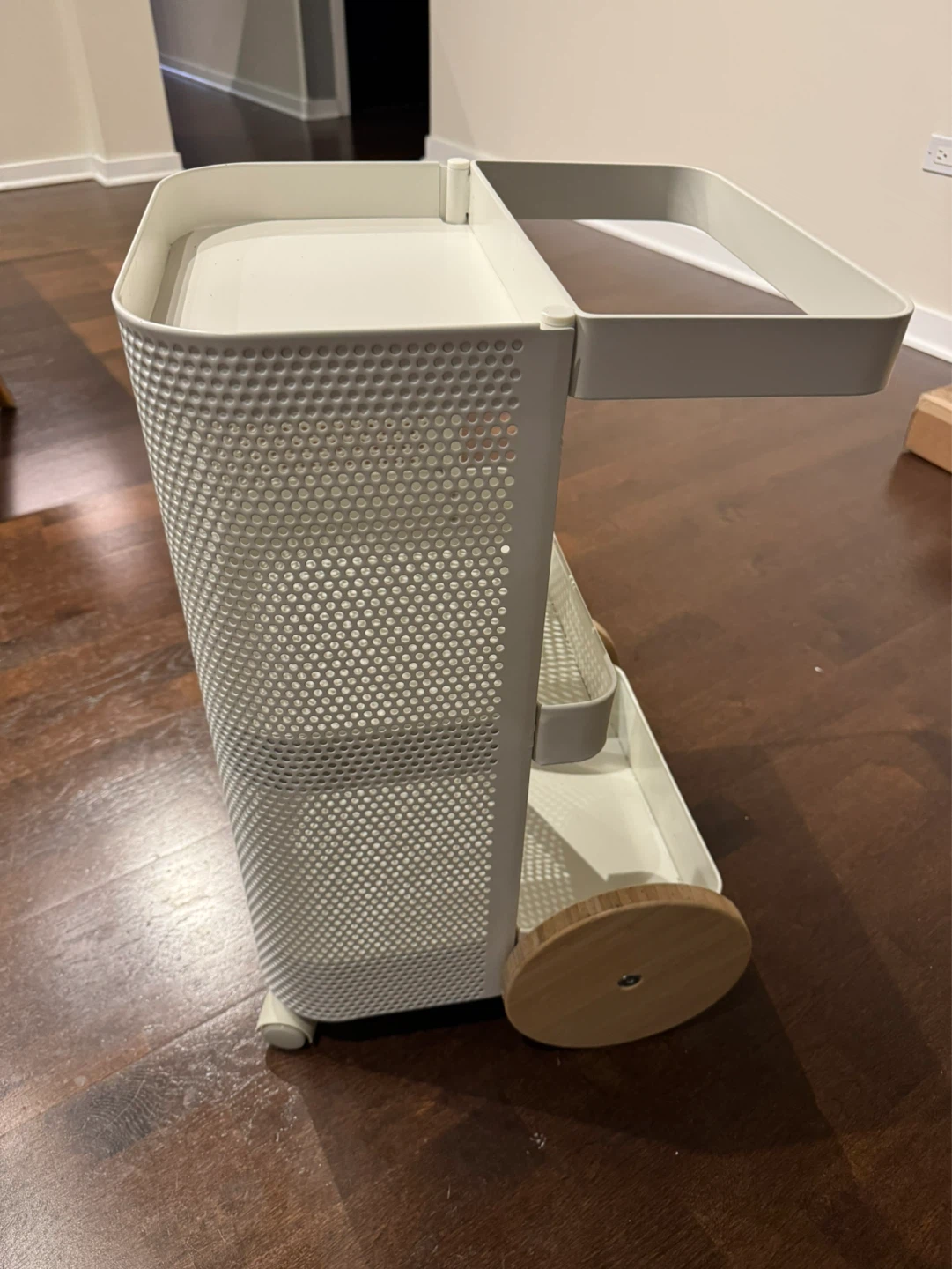 IKEA White Rolling Utility Cart - photo 3