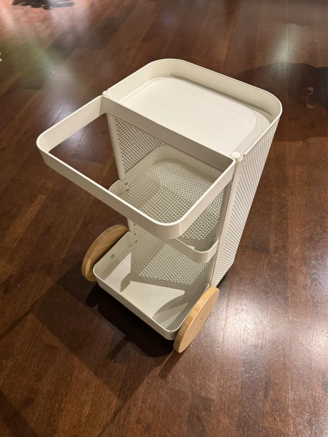 IKEA White Rolling Utility Cart - photo 2
