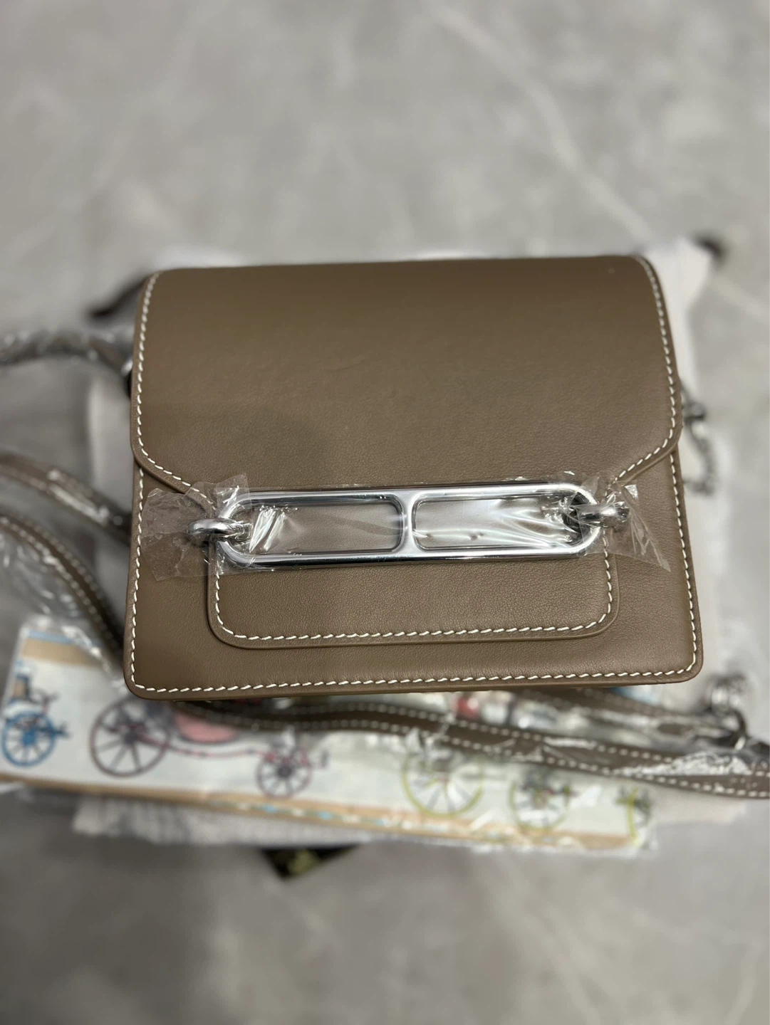 Hermès Brown Leather Crossbody Bag - photo 2