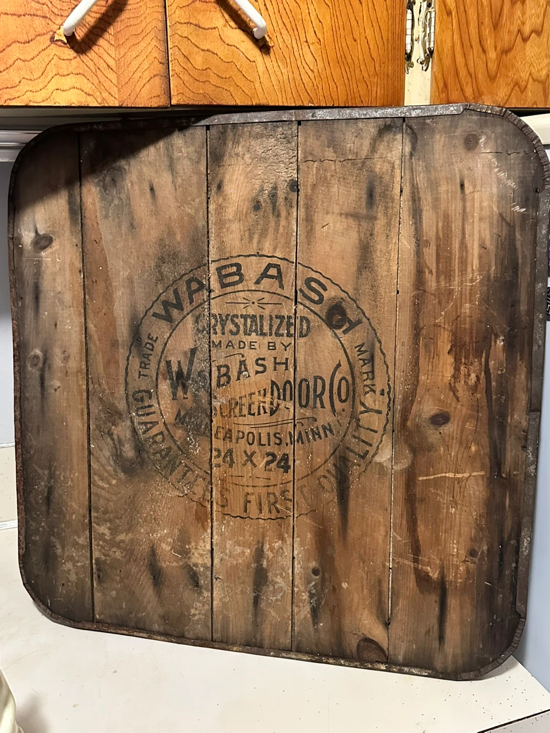 Antique wabash stove cover