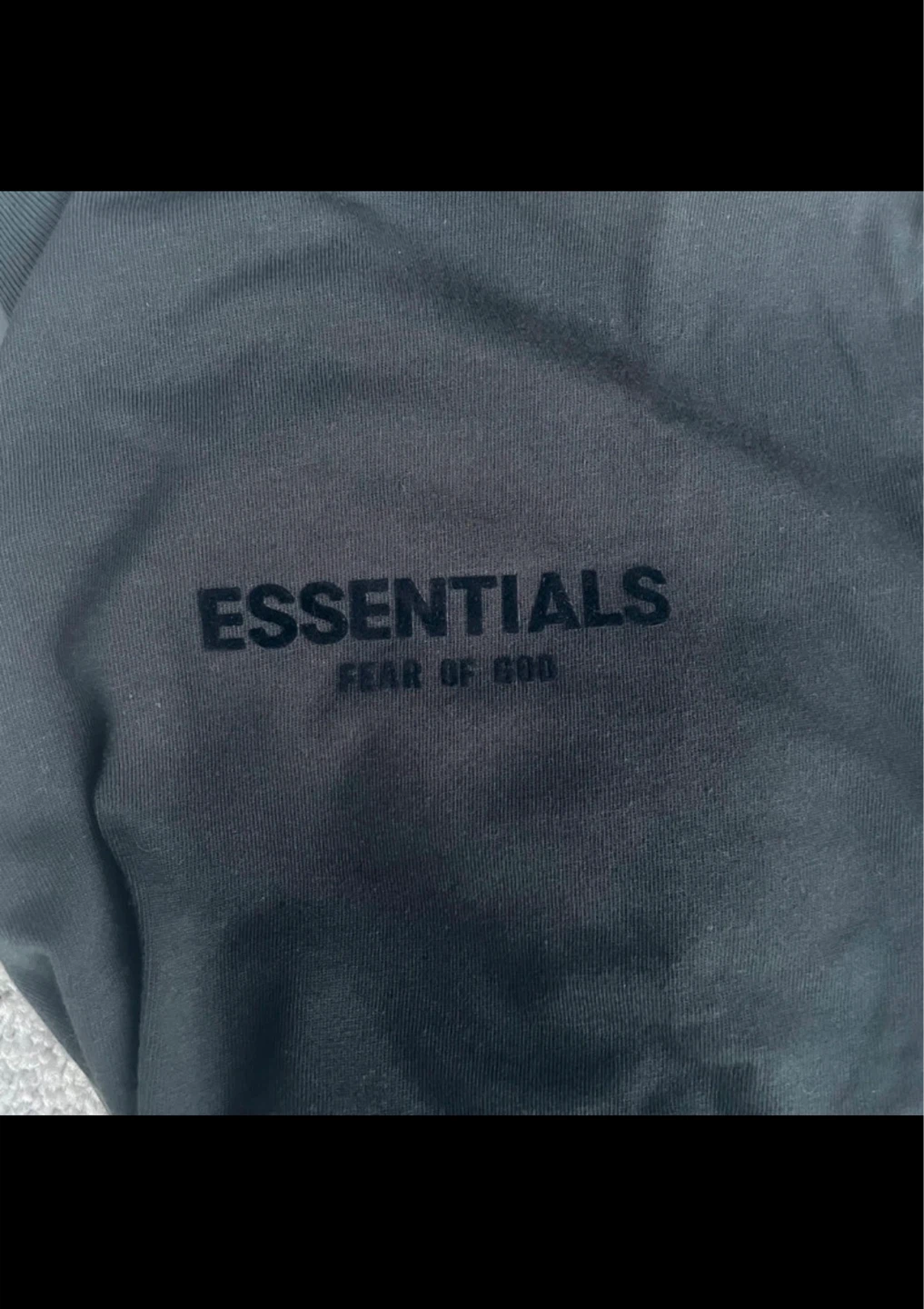 ESSENTIALS Fear of God Black Hoodie - photo 3