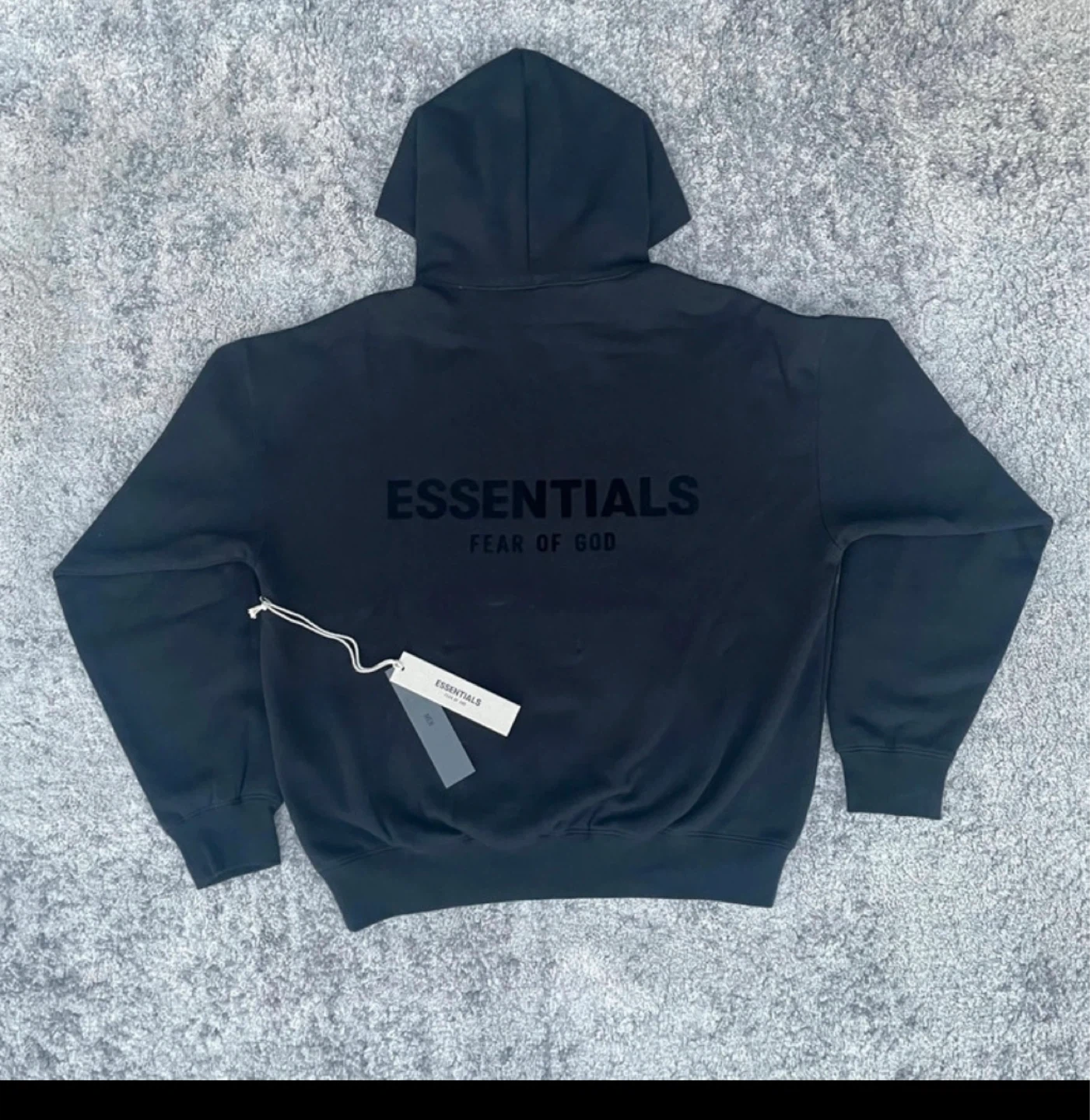 ESSENTIALS Fear of God Black Hoodie - photo 2