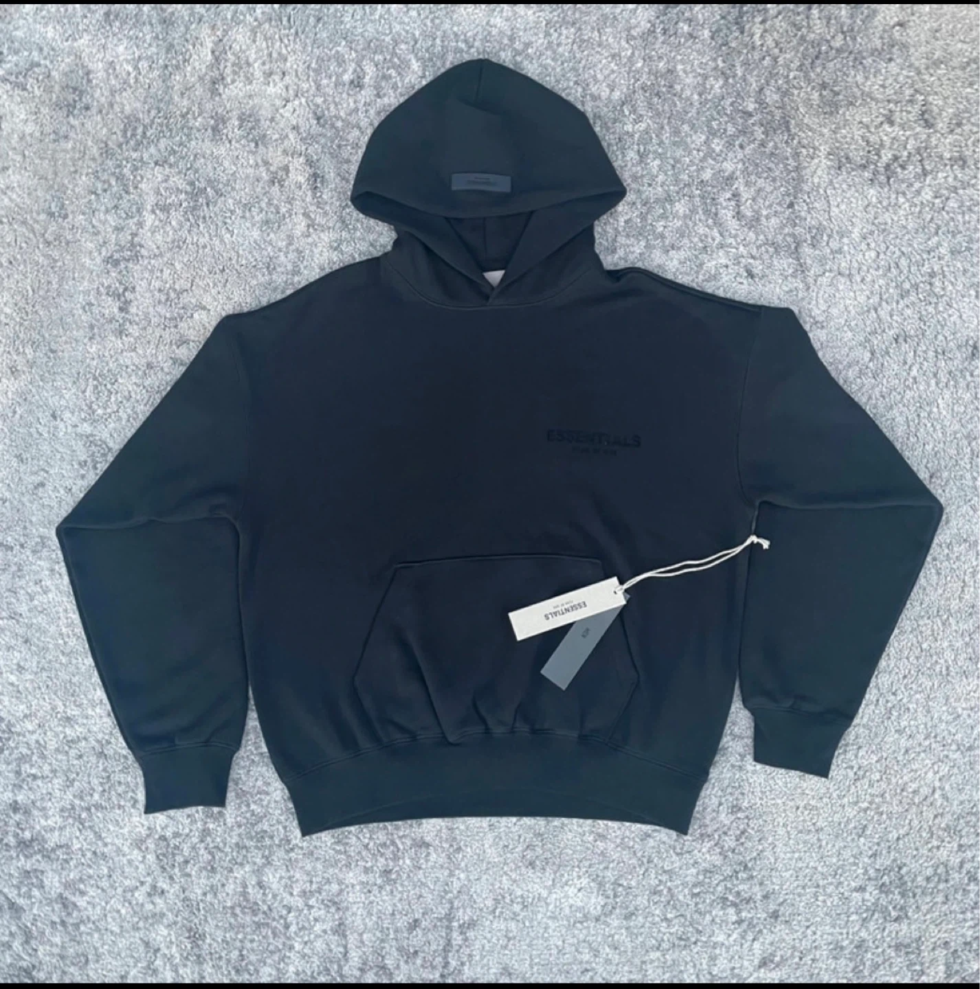 ESSENTIALS Fear of God Black Hoodie