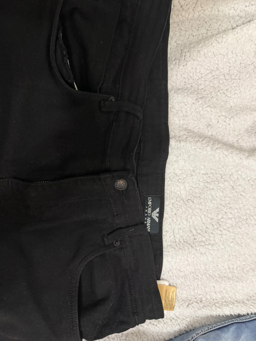 Emporio Armani Black Jeans - Waist 38, Inseam 34 - photo 3