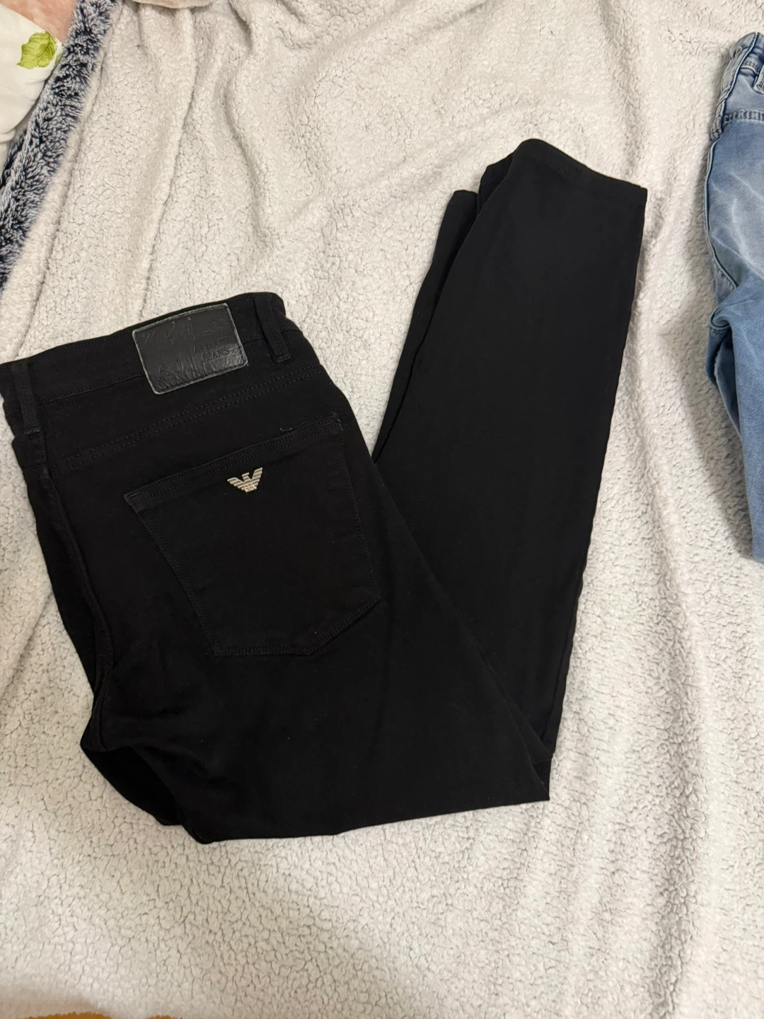 Emporio Armani Black Jeans - Waist 38, Inseam 34 - photo 2