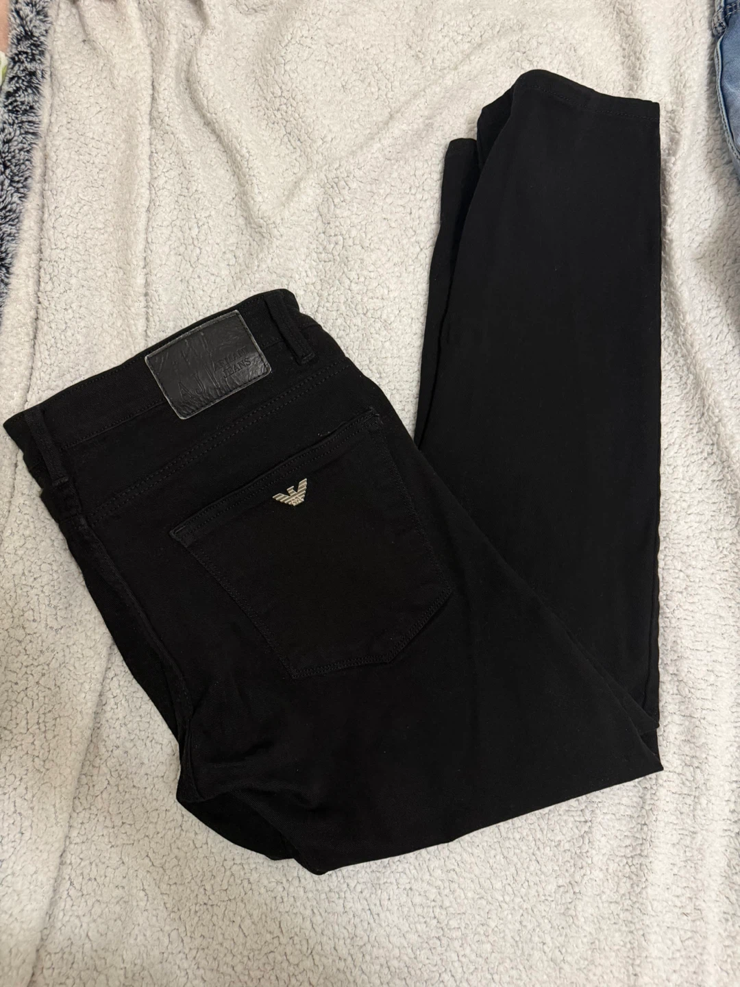 Emporio Armani Black Jeans - Waist 38, Inseam 34