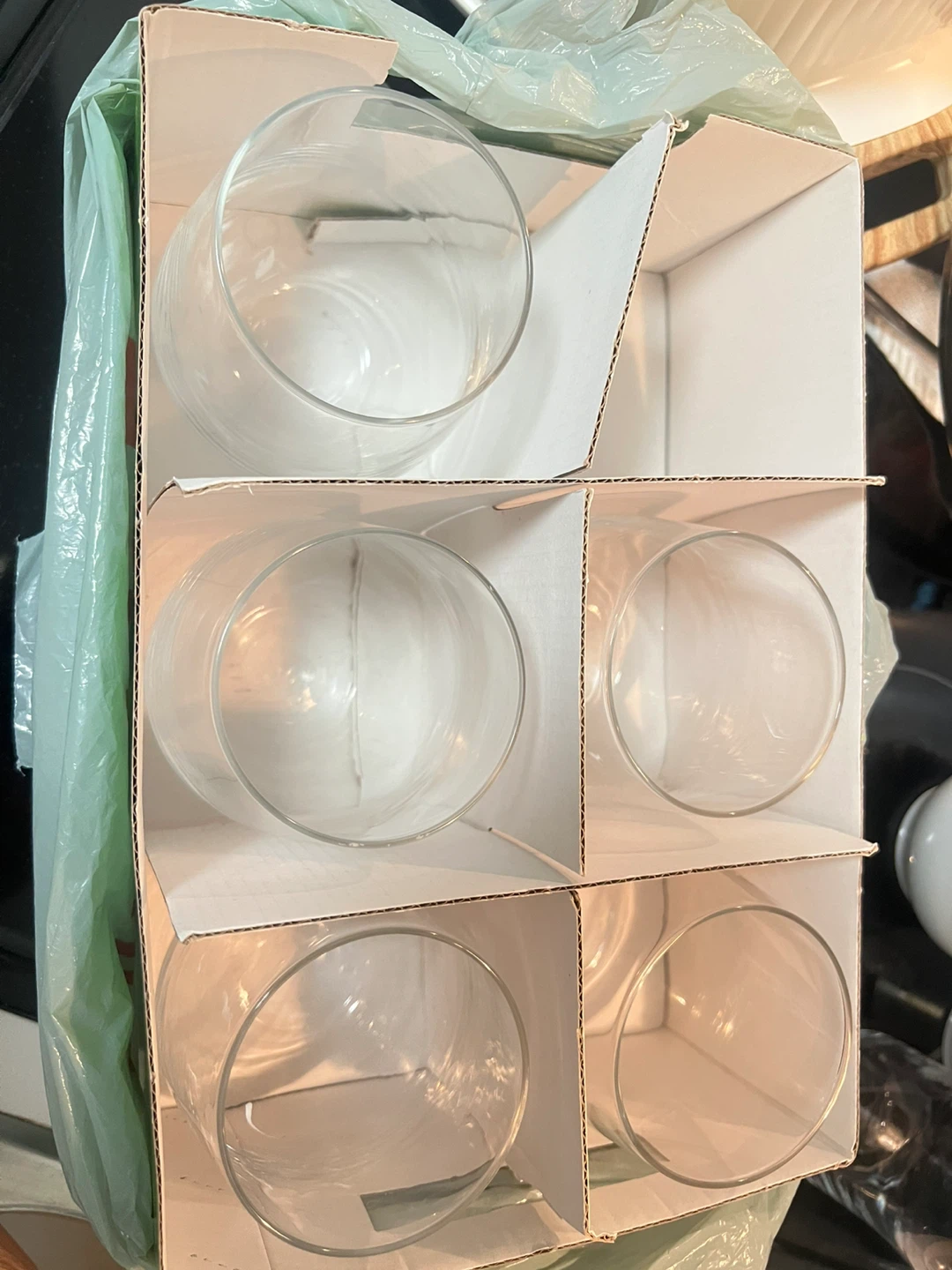 Set of 5 glasses