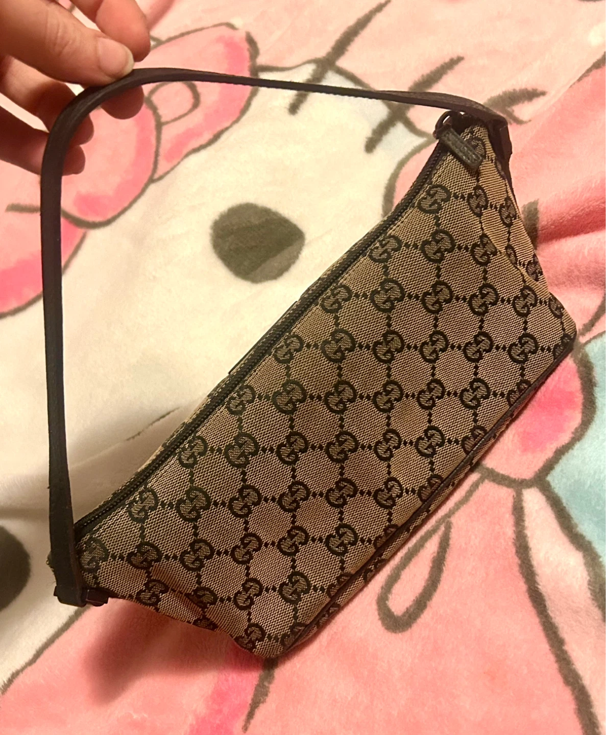 Vintage Gucci GG Canvas Boat Pochette Bag - photo 5