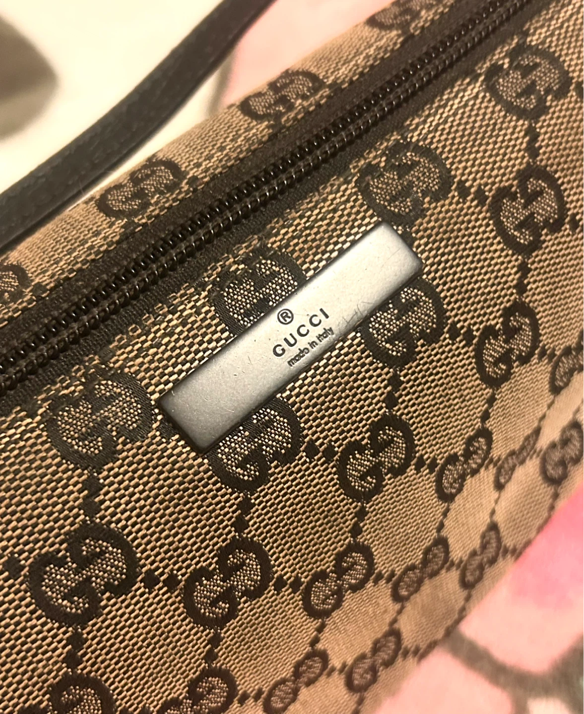 Vintage Gucci GG Canvas Boat Pochette Bag - photo 4