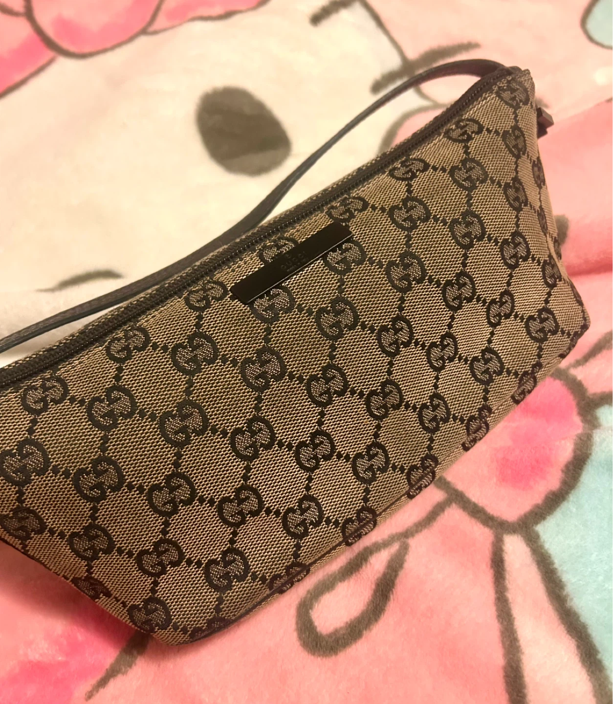 Vintage Gucci GG Canvas Boat Pochette Bag - photo 3