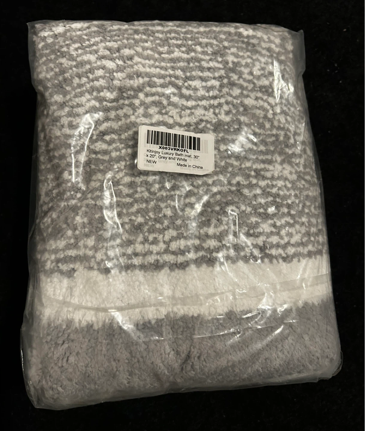 Grey and White Bath Mat (30”x20”) - photo 2