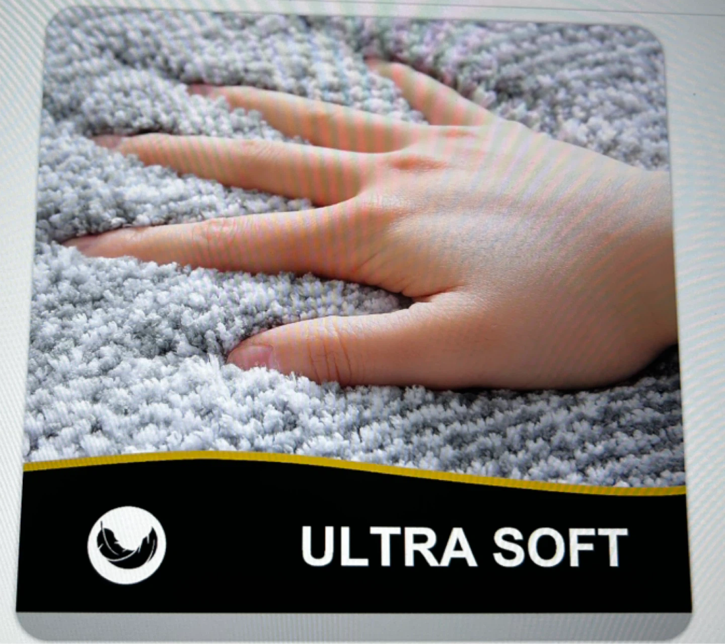 Grey and White Bath Mat (30”x20”) - photo 3