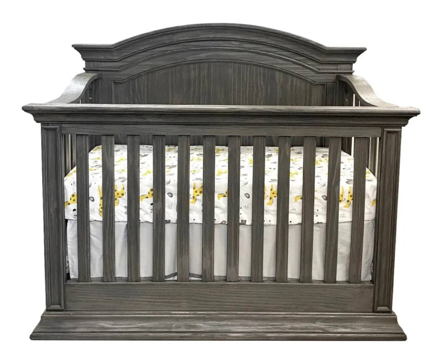 Grey Wooden Crib