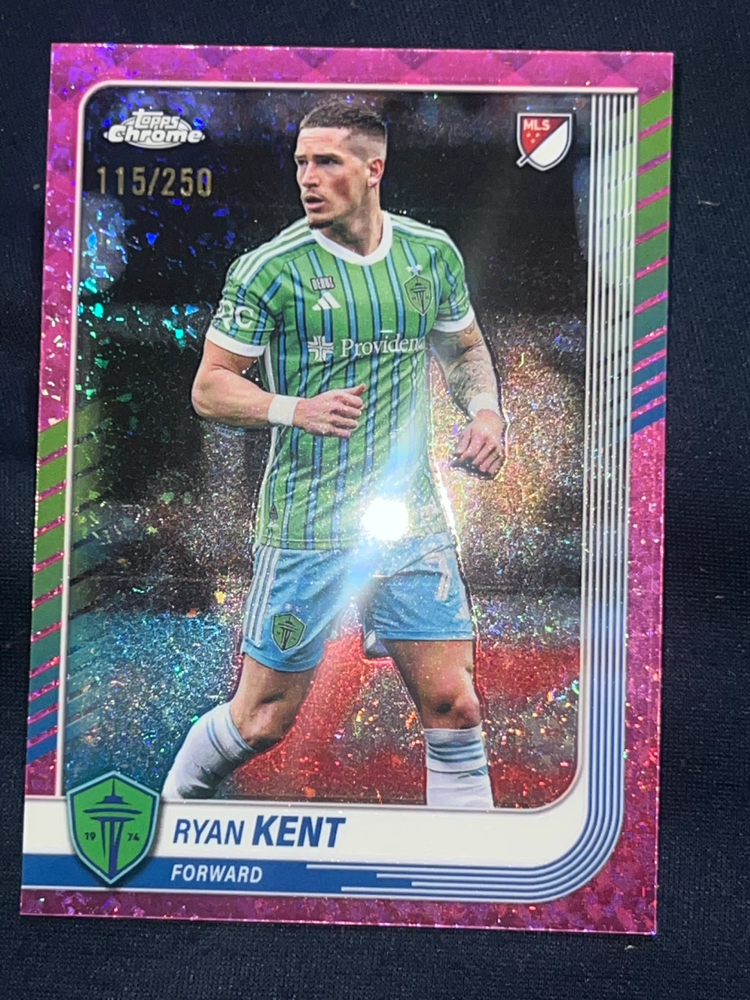 2025 Topps Chrome Ryan Kent Seattle Sounders Forward 115/250