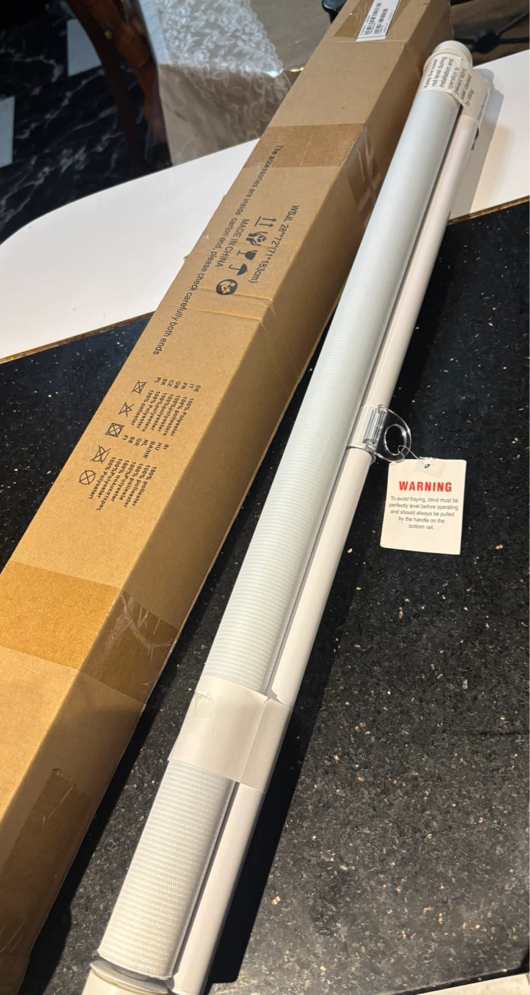 LUCKUP Cordless Zebra Blinds Roller Shades 28" W x 72" H White - photo 2