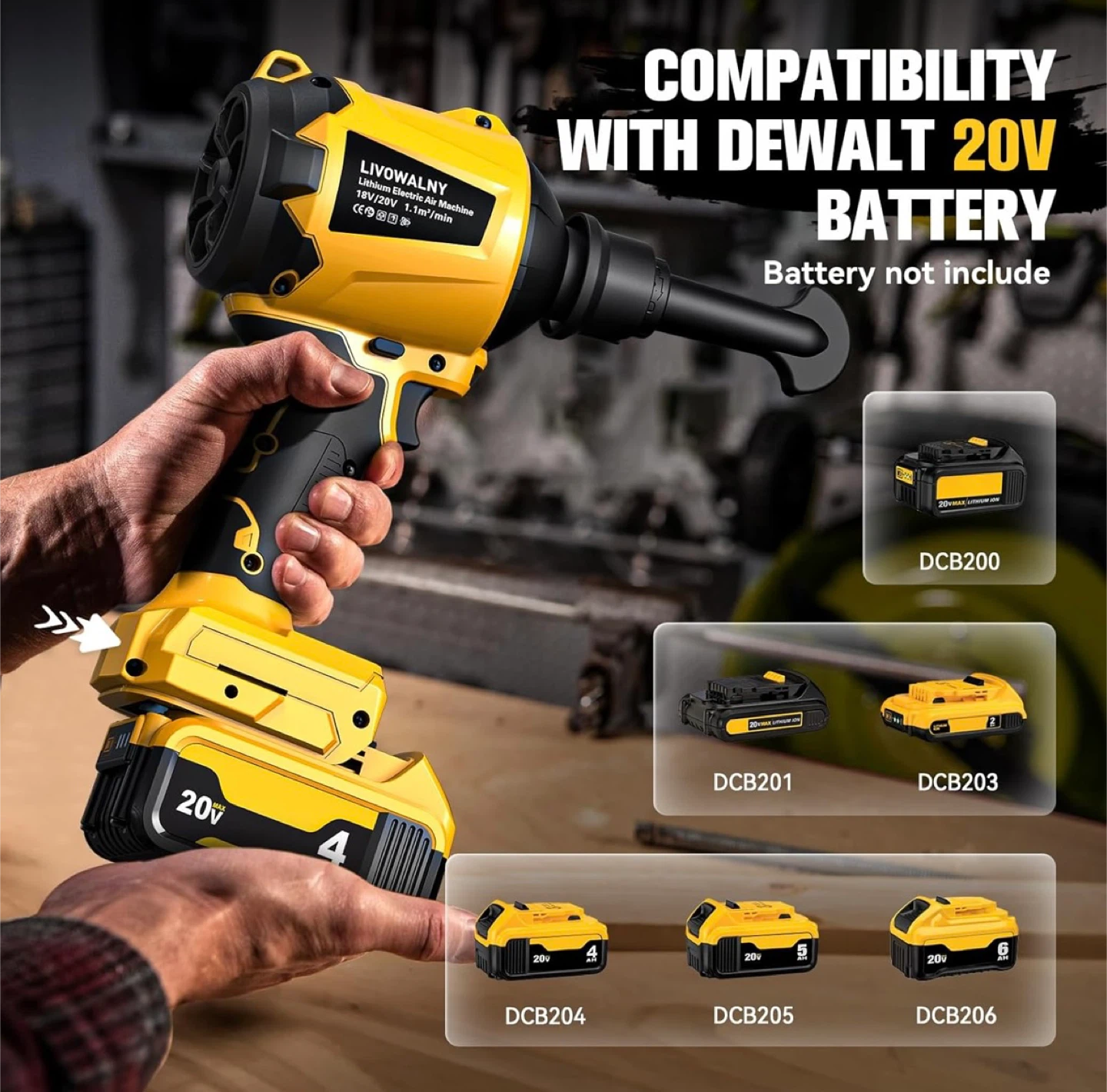NEW - LIVOVALNY 20V Cordless Air Blower/Dust Blower - photo 4