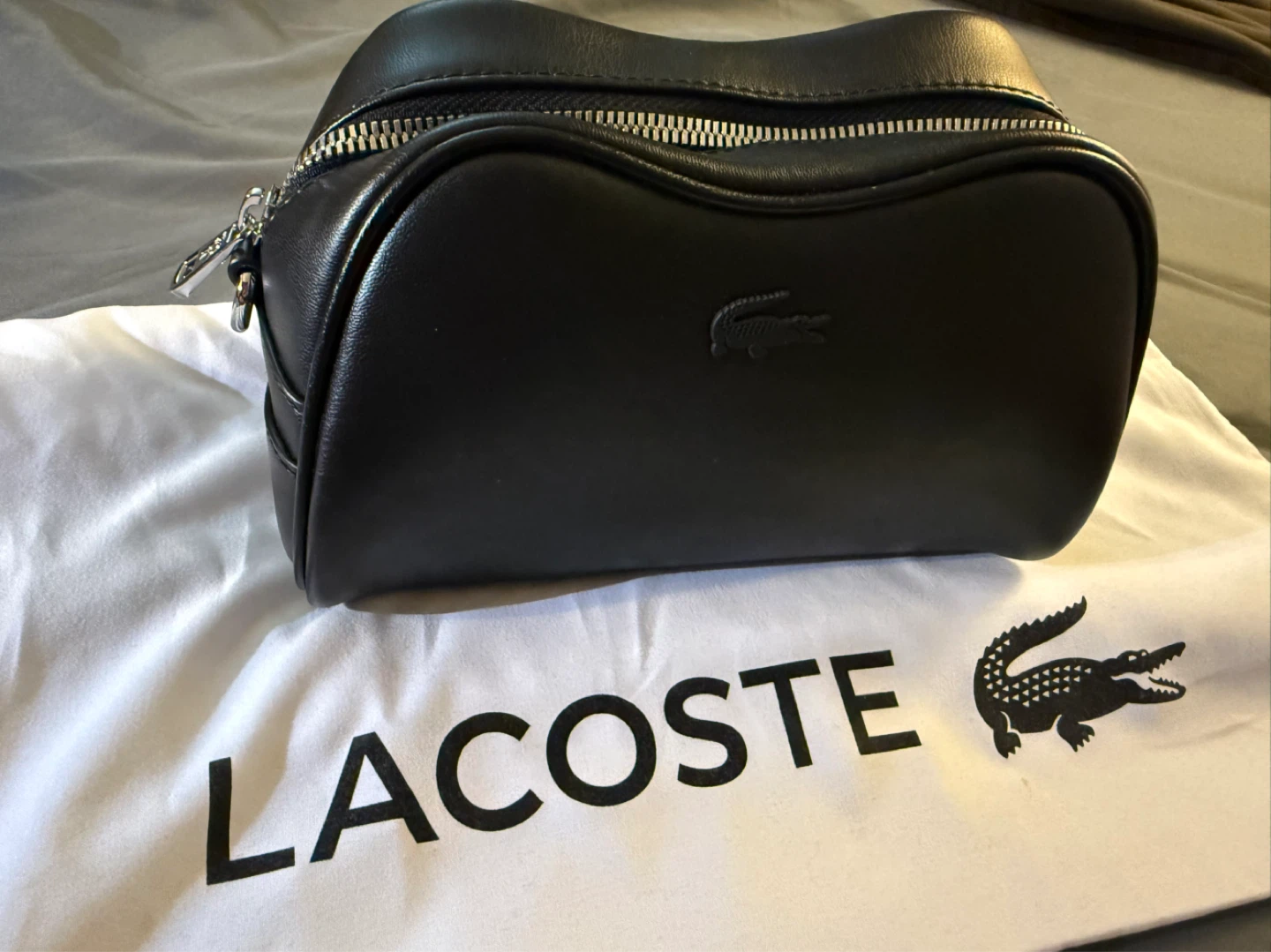 Lacoste Black Mini Lora Shoulder Bag with Strap