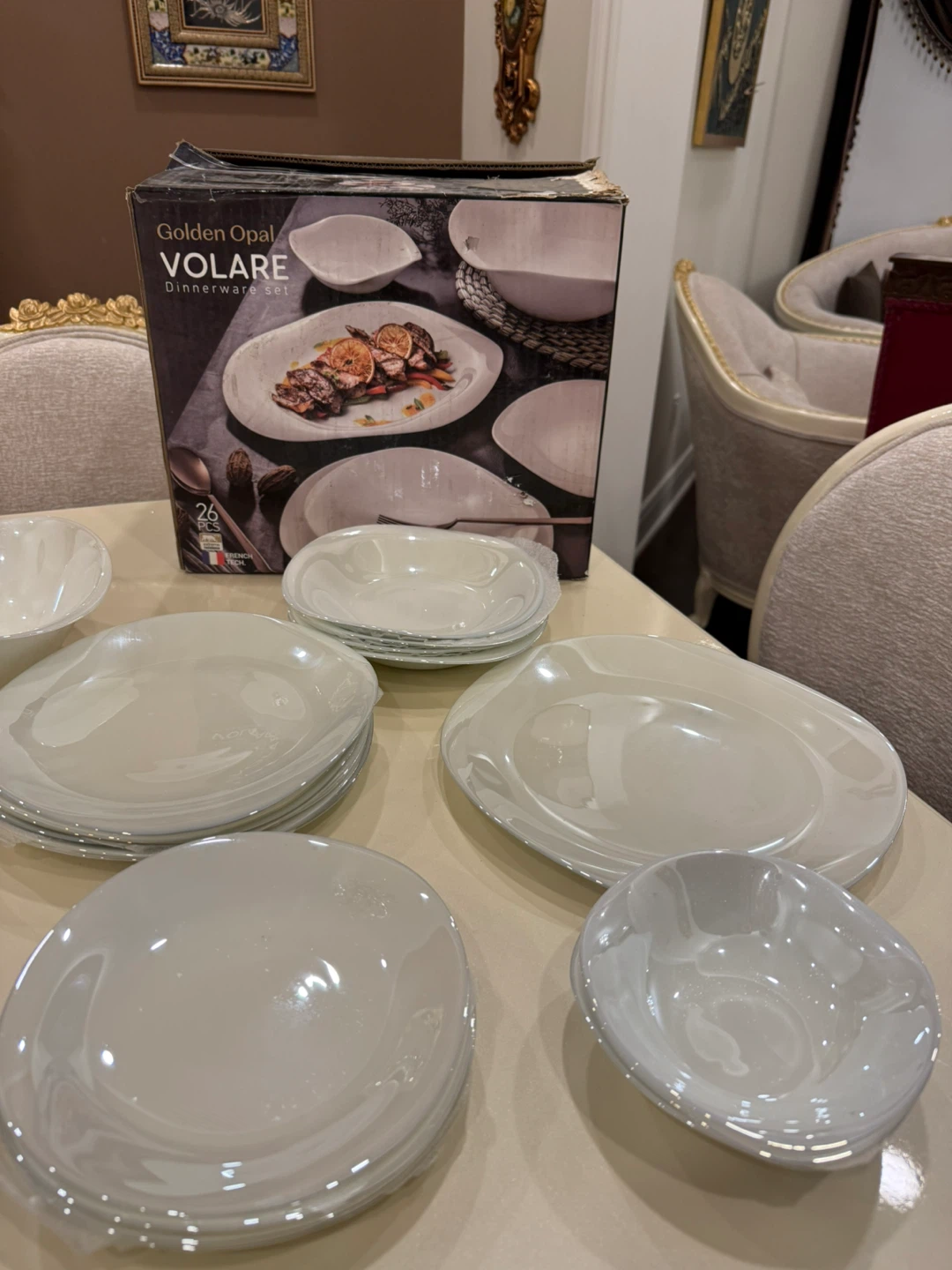 Golden Opal VOLARE Dinnerware26 pic  Set - photo 2