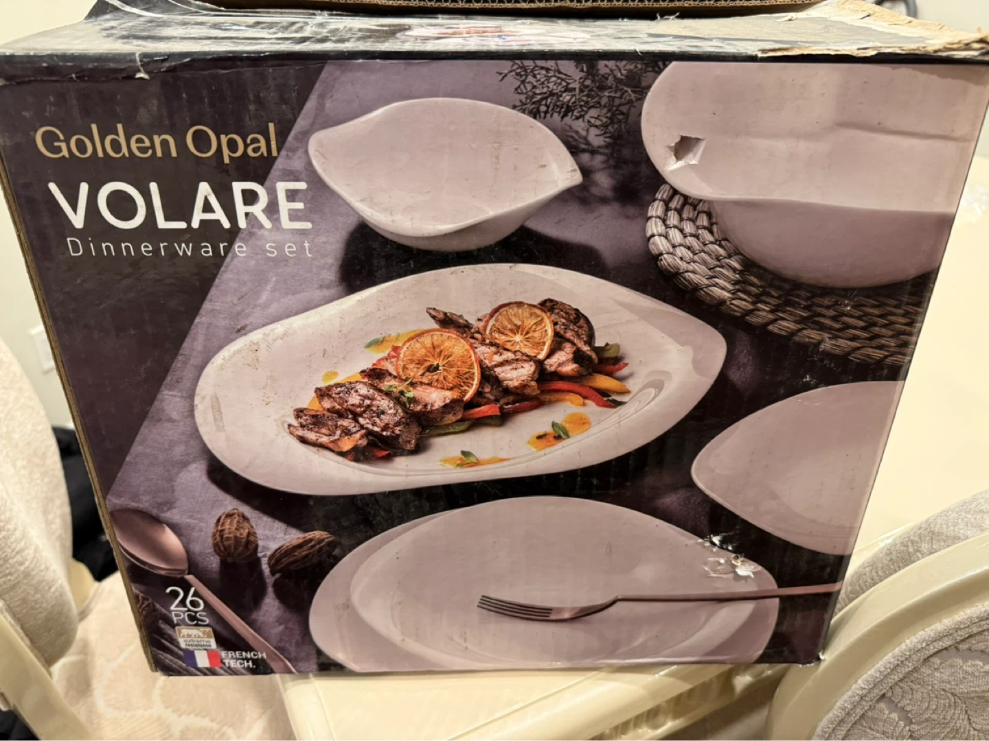 Golden Opal VOLARE Dinnerware26 pic  Set